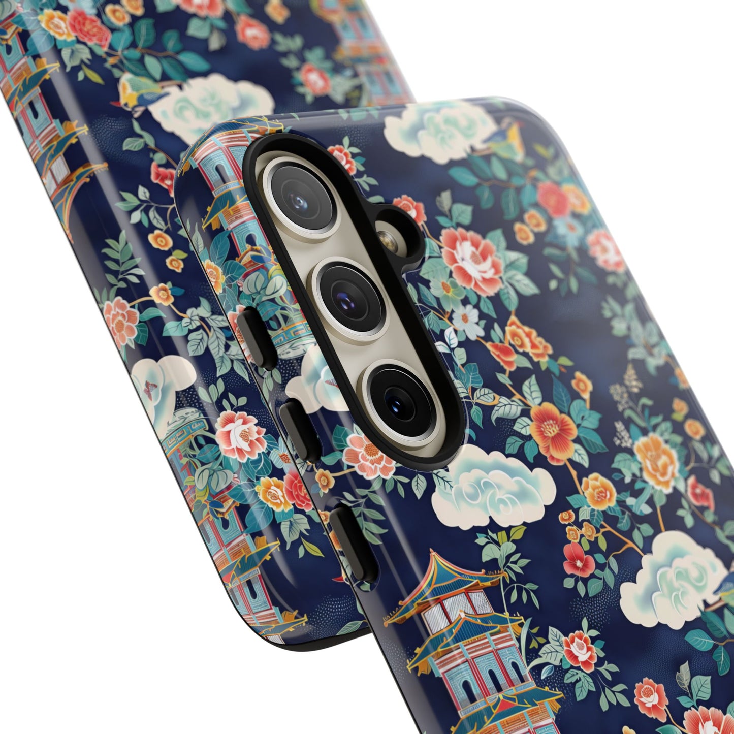 Enchanting Chinoiserie-Inspired Durable Phone Case