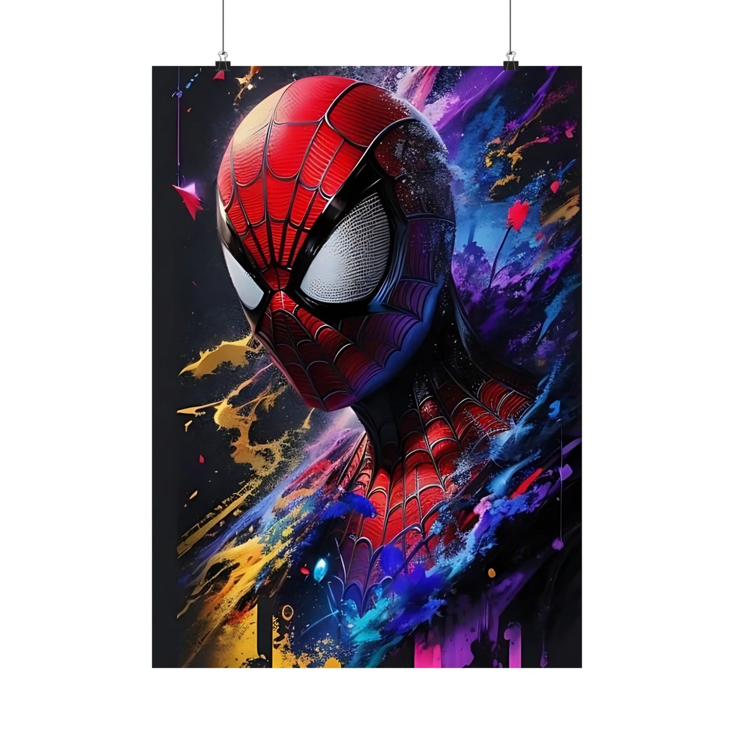 Spider-Hero Cosmic Art Poster