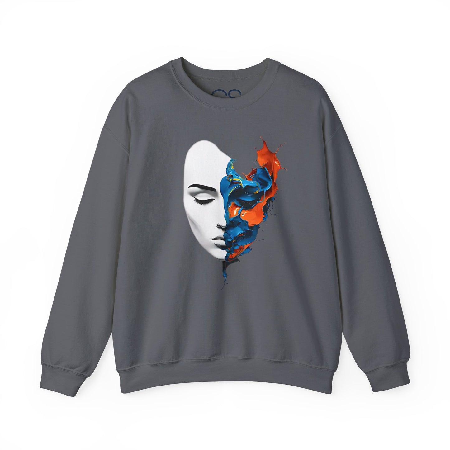 Abstract Art Face Crewneck Sweatshirt