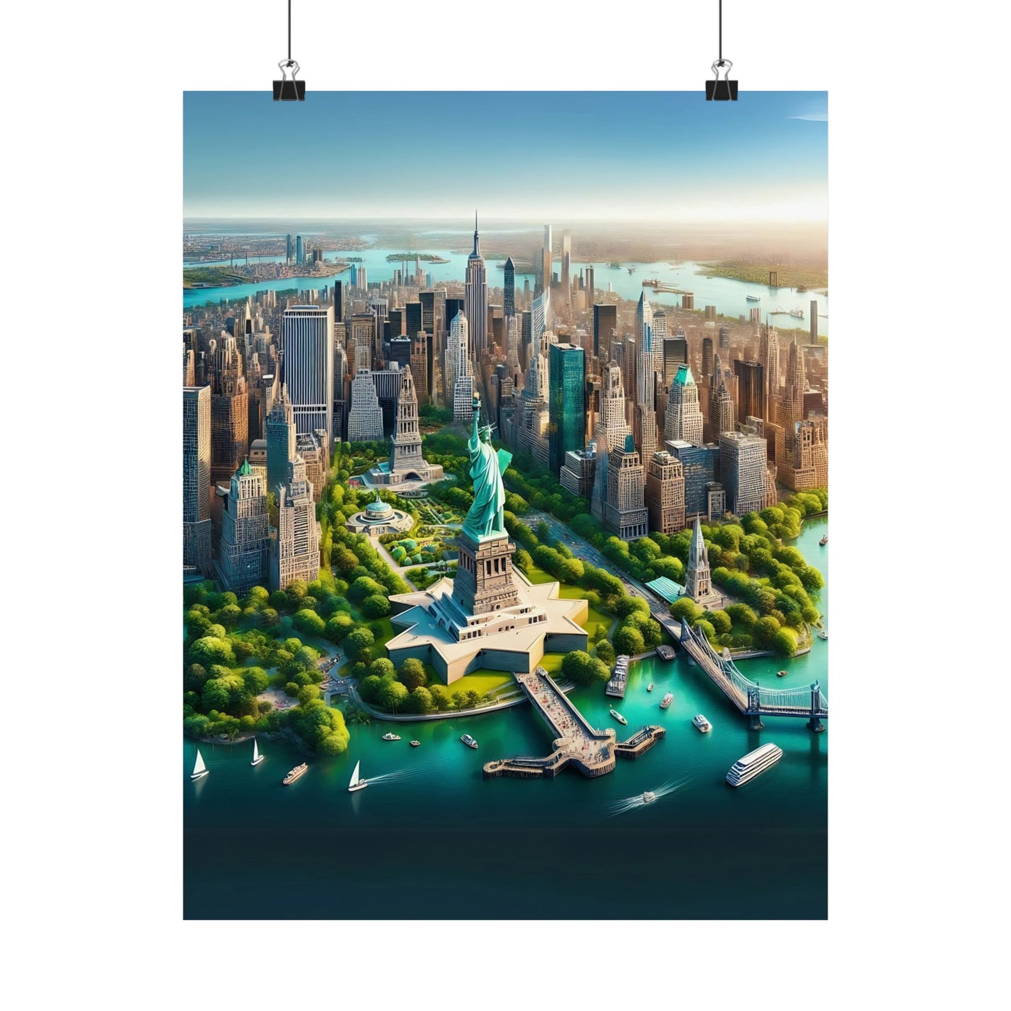 New York City Aerial View Poster