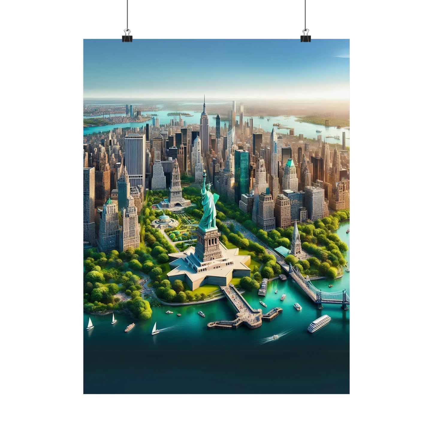 New York City Aerial View Poster