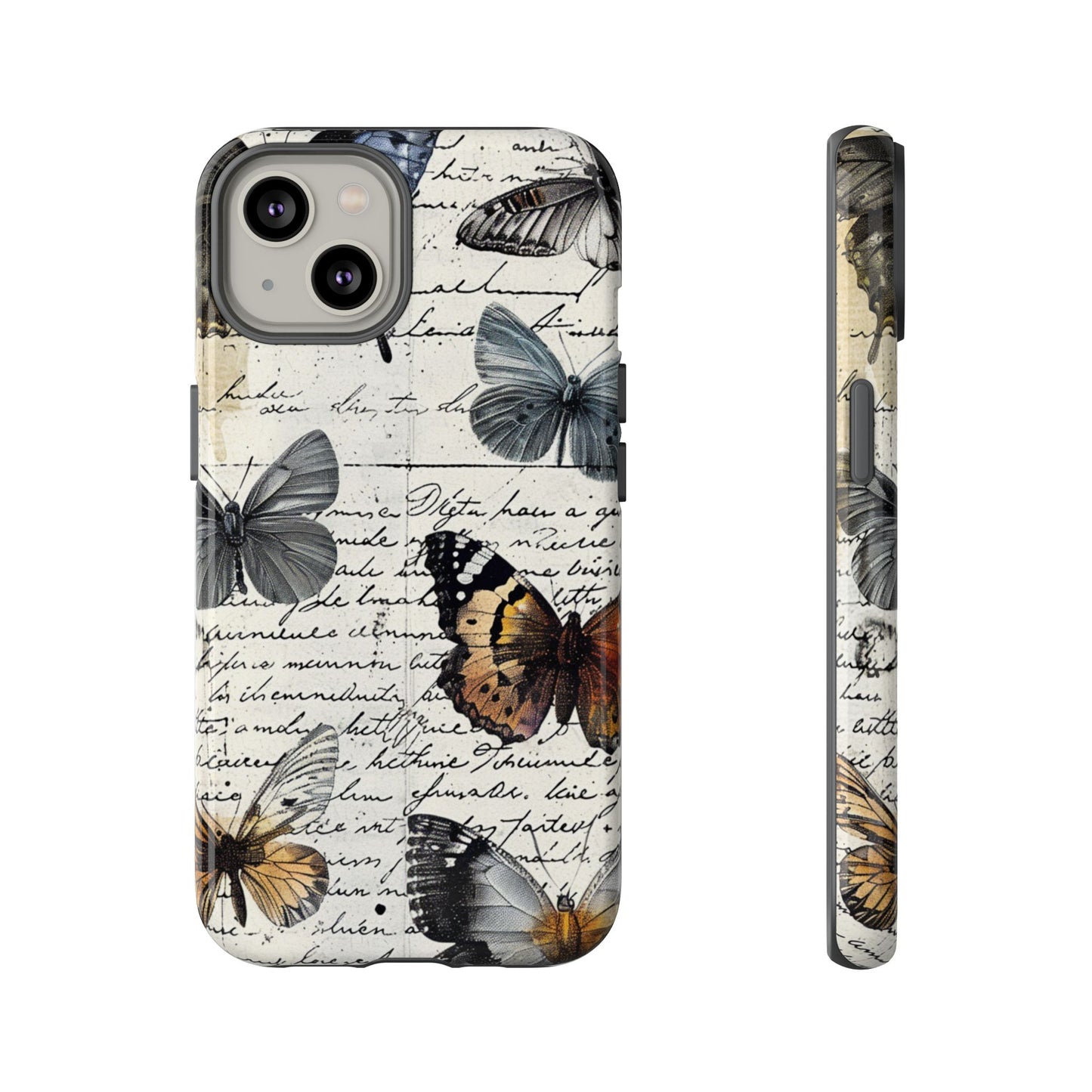 Vintage Butterfly Collage Durable Phone Case