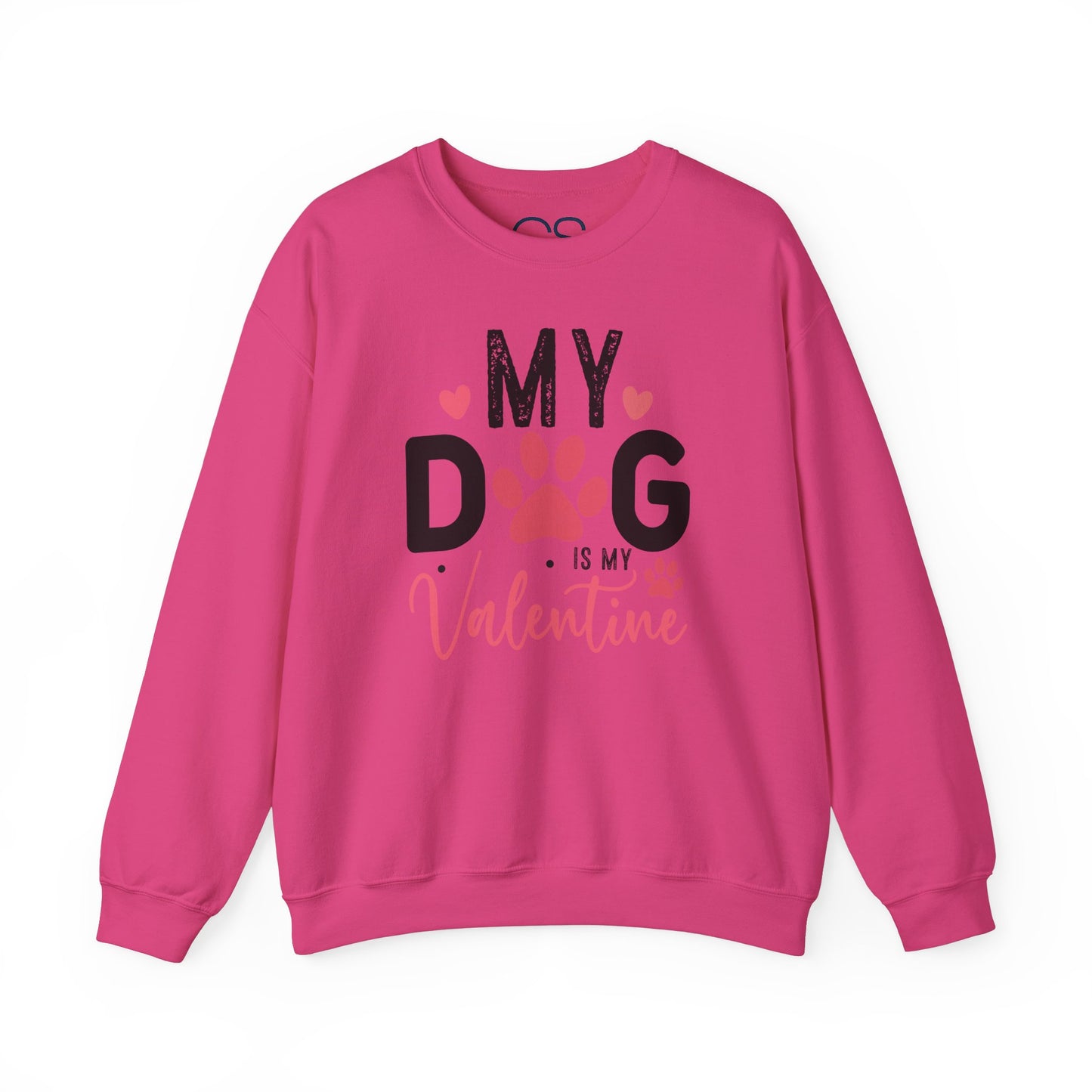 Cozy My Dog Is My Valentine Crewneck Sweatshirt
