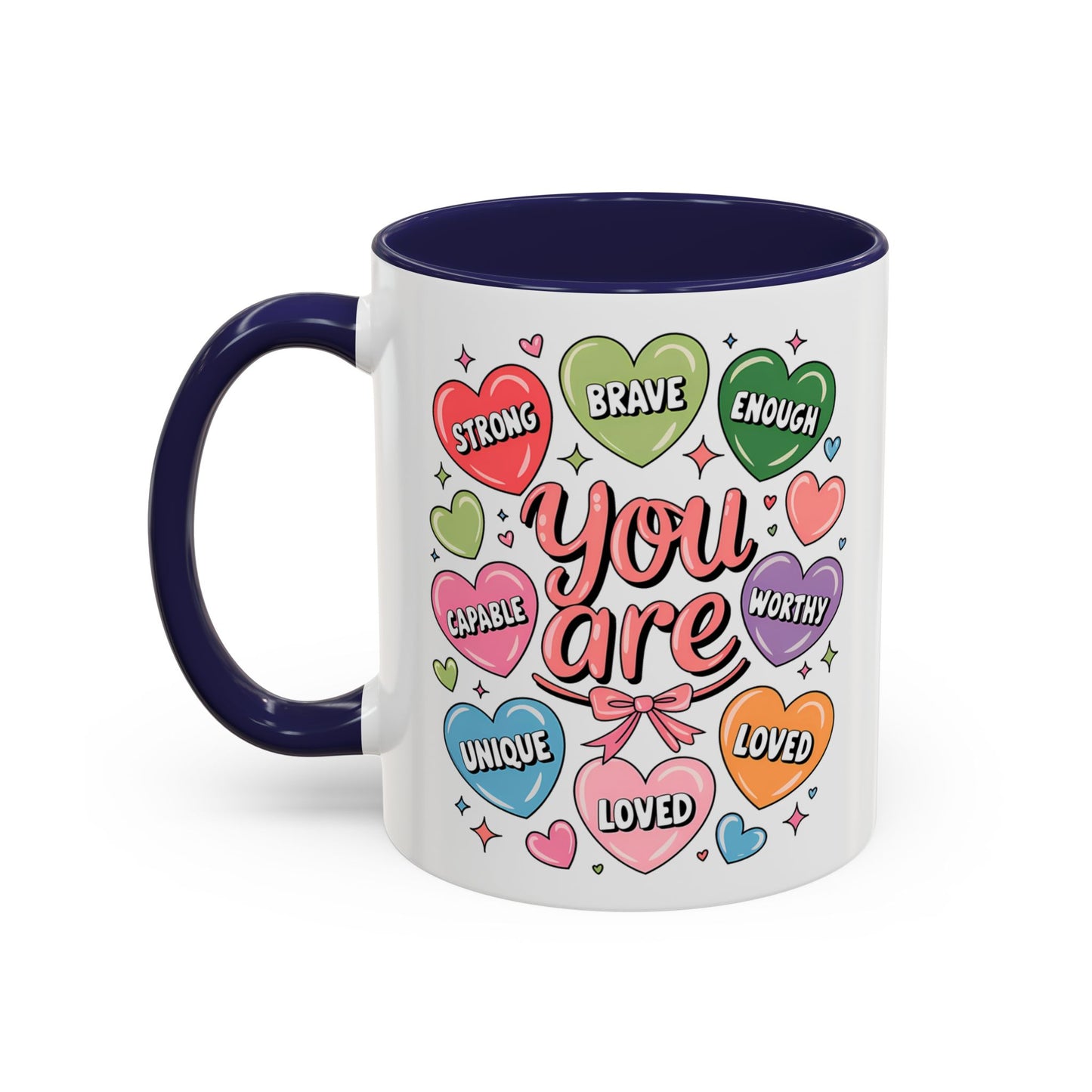 Custom "You Are Loved" Valentine's Day Color Mug with Personalized Name