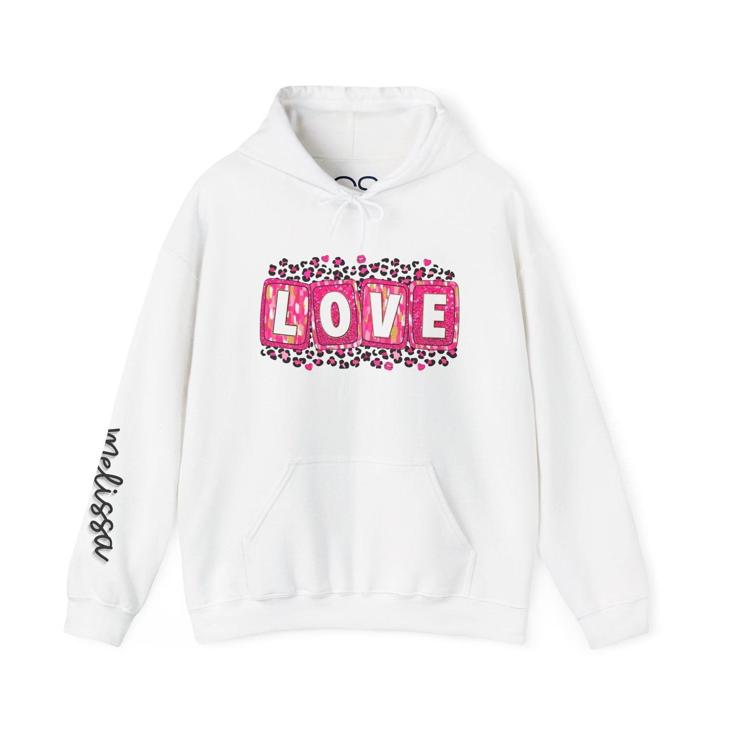 Personalized Love-Themed Hooded Sweatshirt