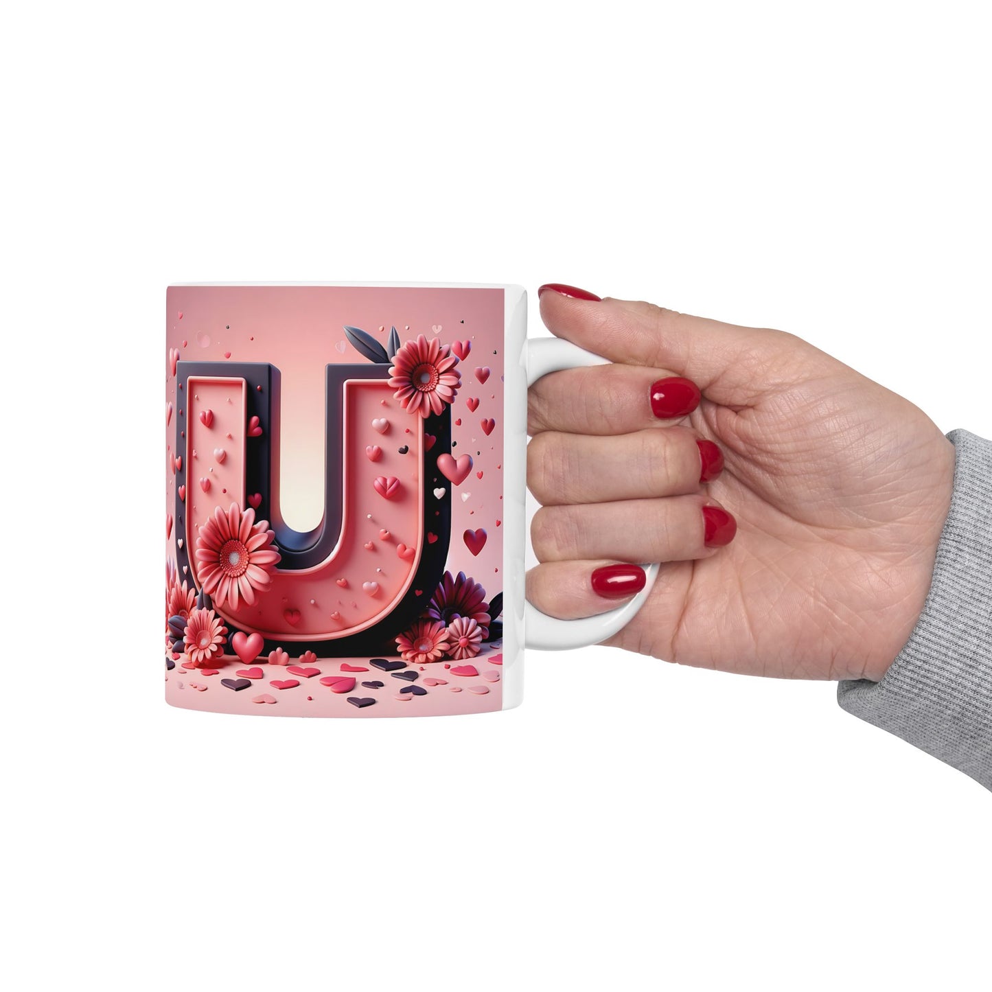 Personalized Valentine's Day Mug with Couple's Initials