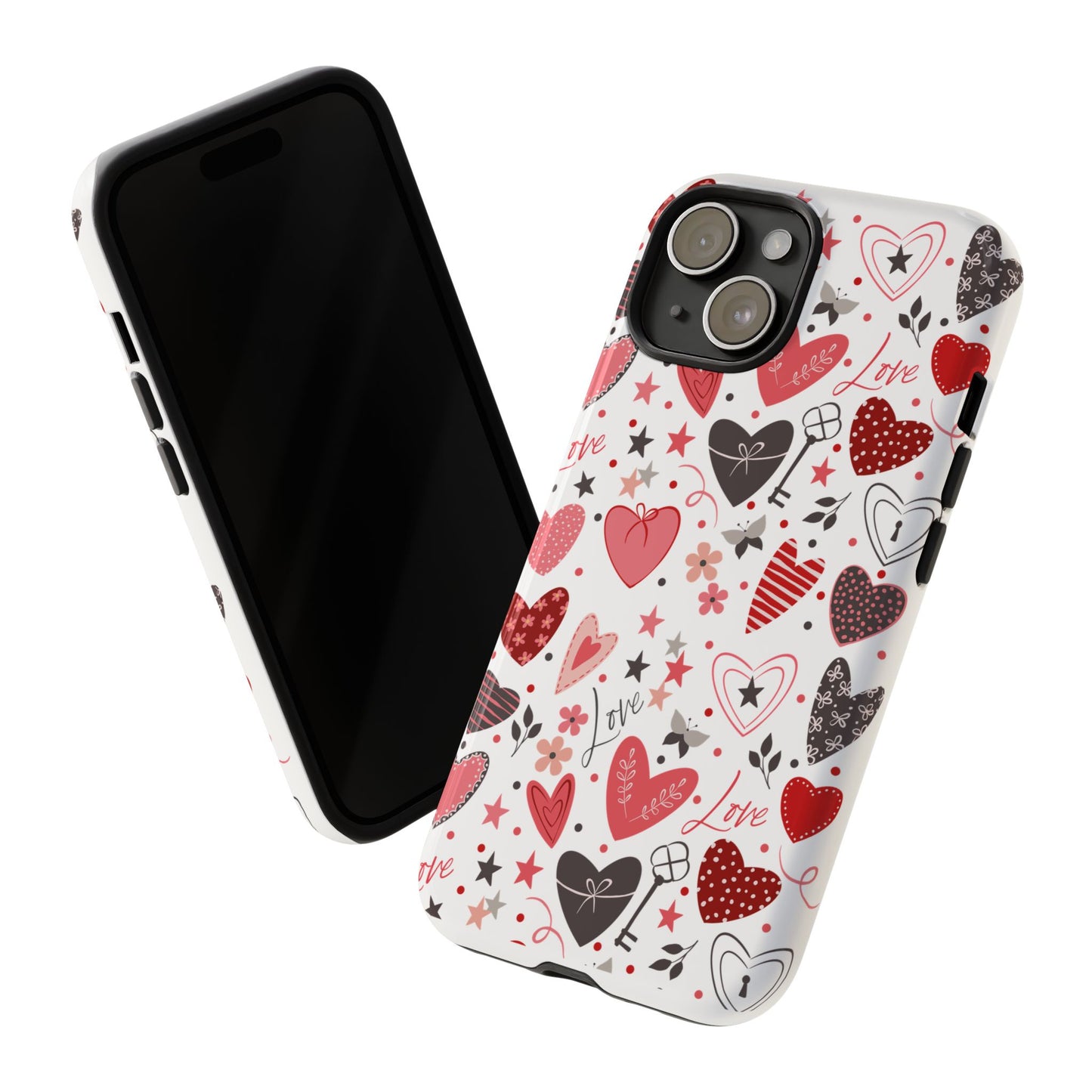 Heart Patterned Durable Phone Case