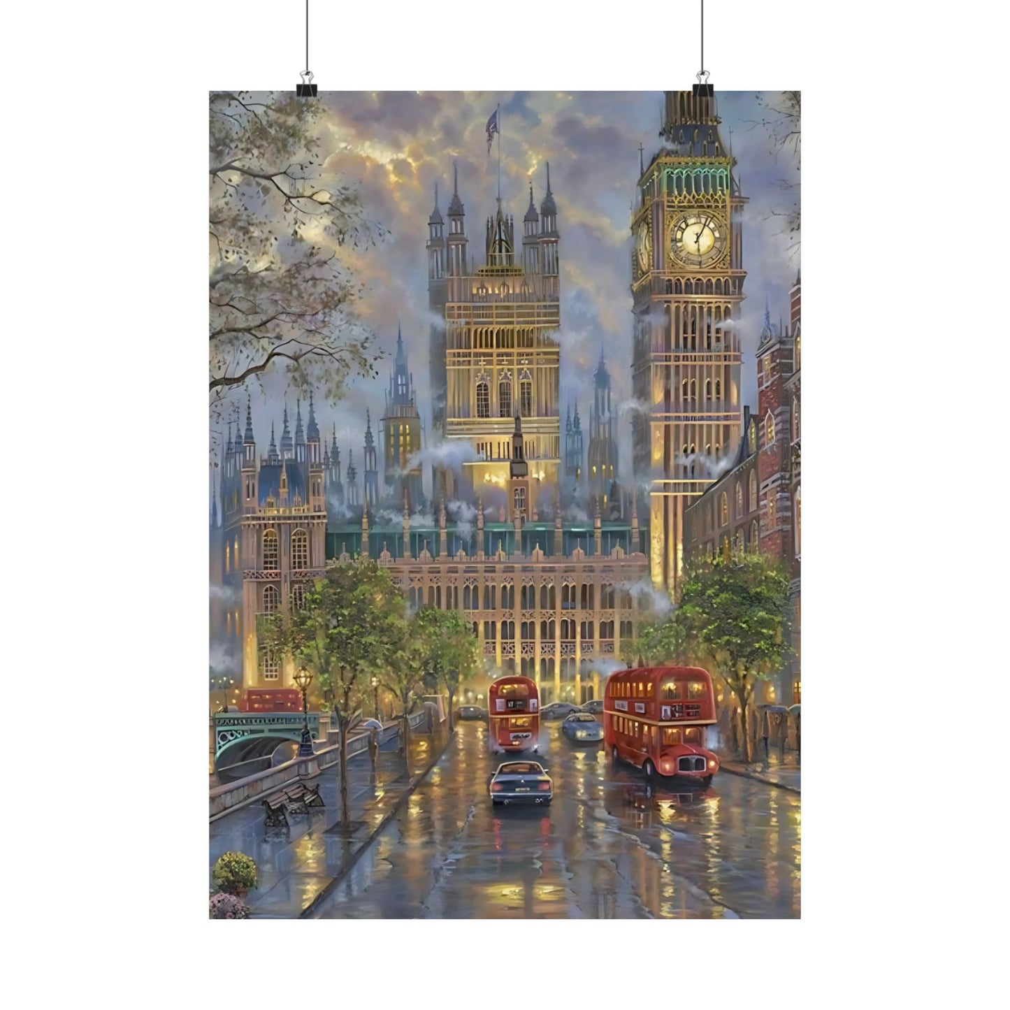 London Fog Matte Vertical Poster