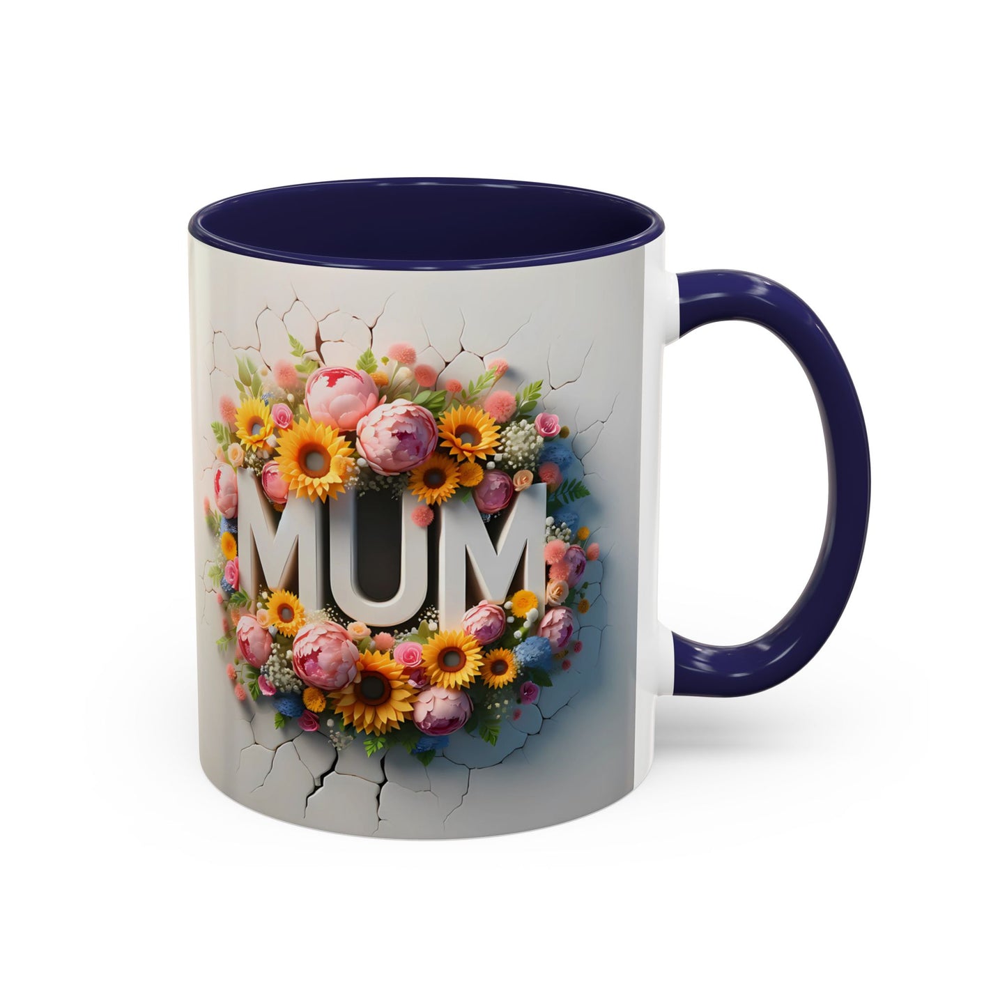 3D Floral LOVE/MUM Mugs - Mother's Day Gift