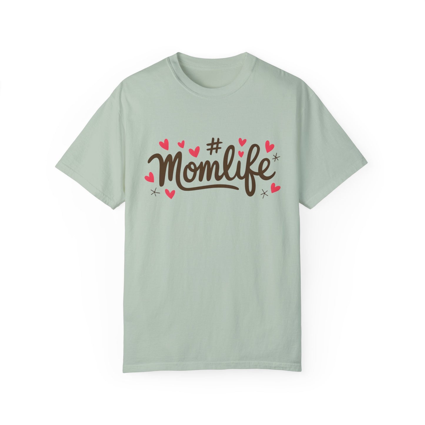 Momlife Heart-Adorned T-Shirt