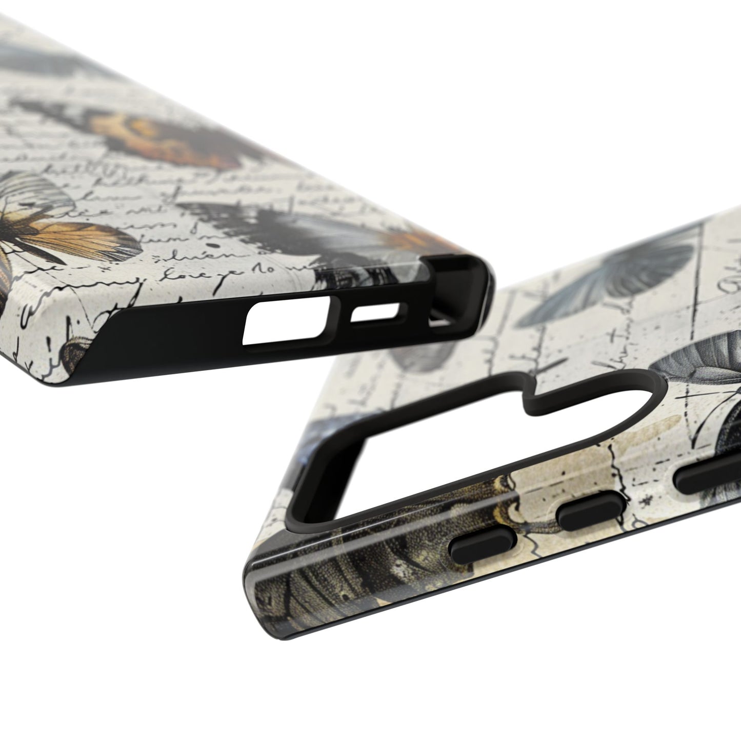 Vintage Butterfly Collage Durable Phone Case