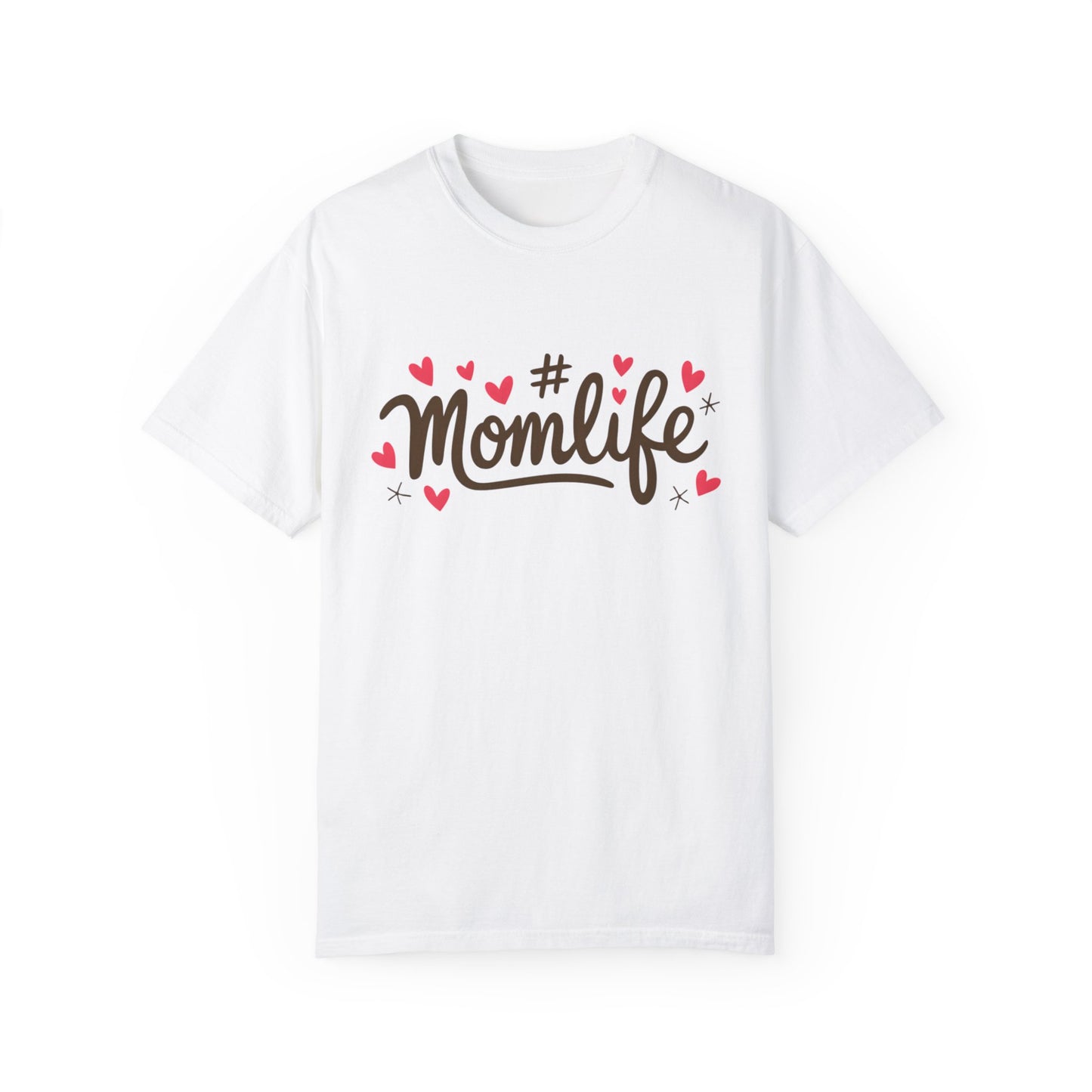Momlife Heart-Adorned T-Shirt
