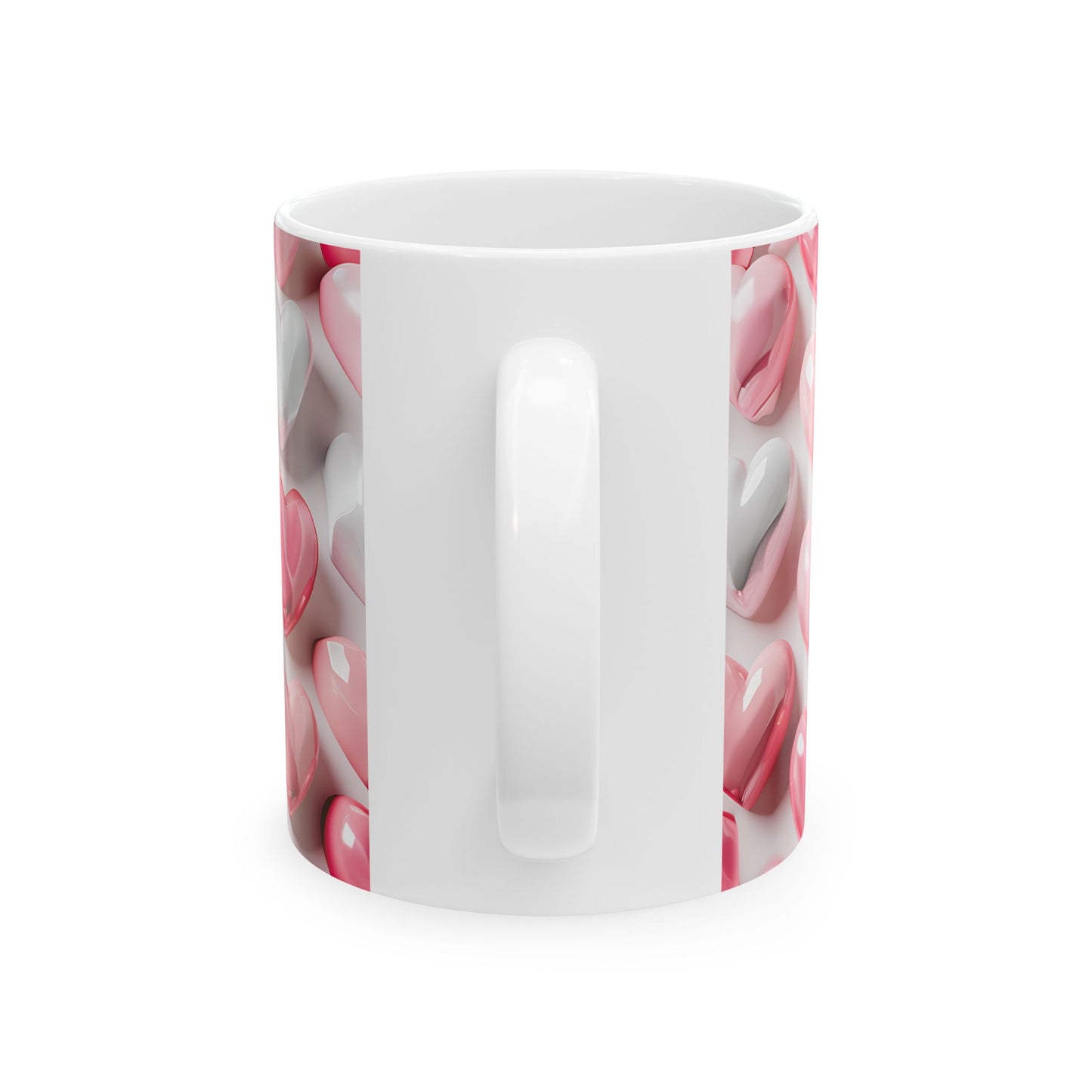 Romantic 3D Heart Ceramic Mug