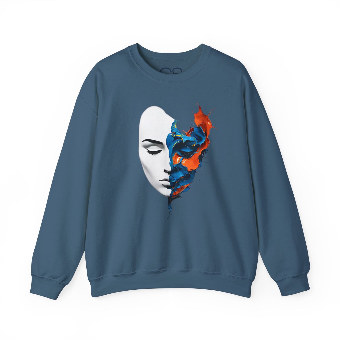 Abstract Art Face Crewneck Sweatshirt