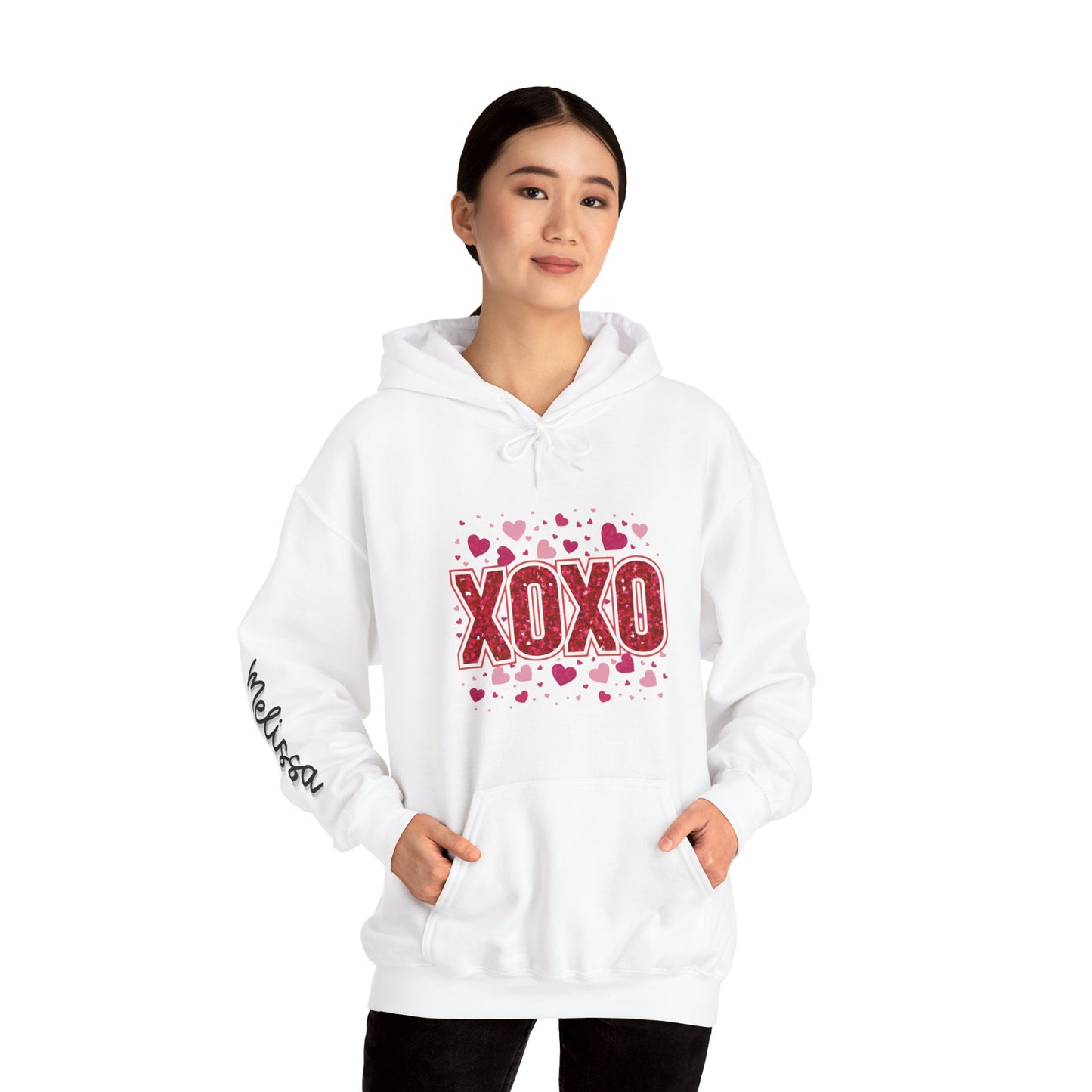 Personalized XOXO Hooded Sweatshirt