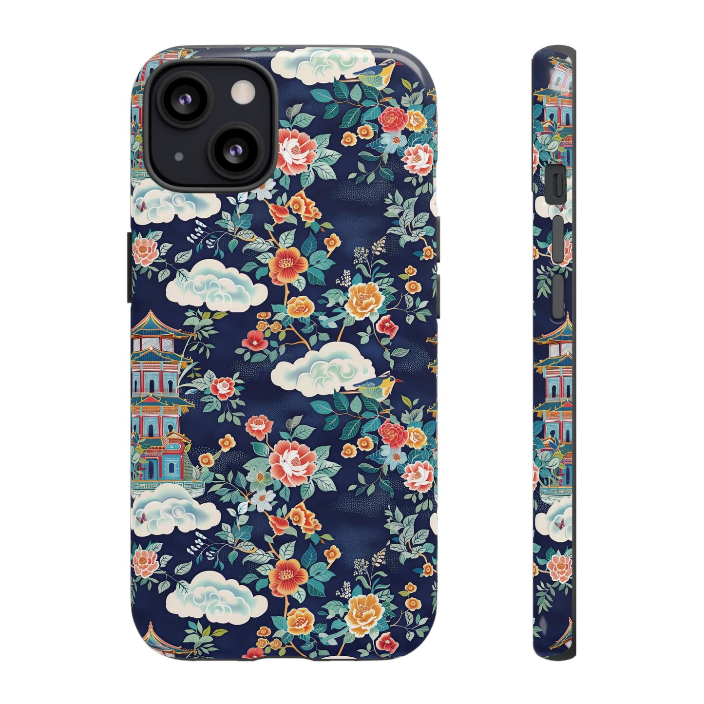 Enchanting Chinoiserie-Inspired Durable Phone Case
