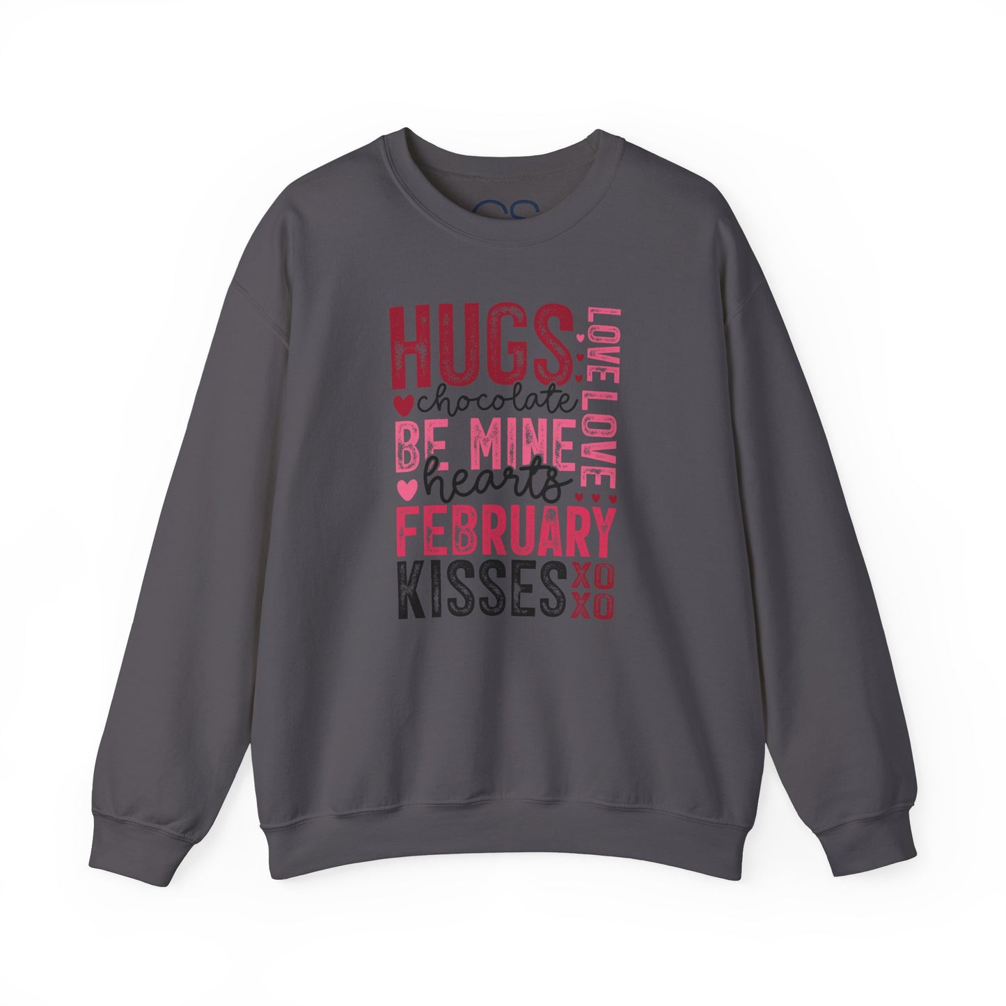 Cozy and Romantic Typography Crewneck Sweatshirt