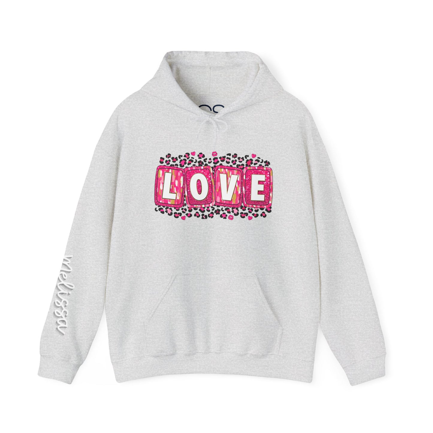 Personalized Love-Themed Hooded Sweatshirt