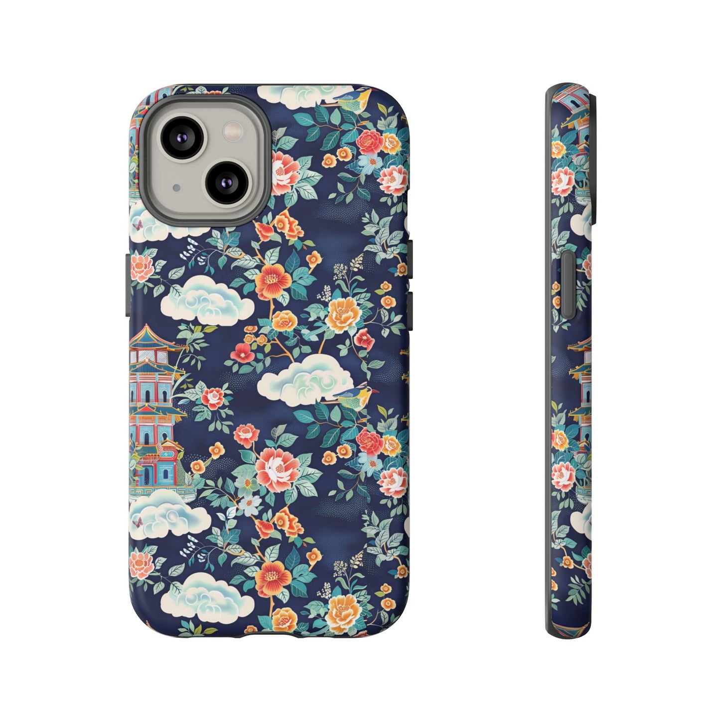 Enchanting Chinoiserie-Inspired Durable Phone Case