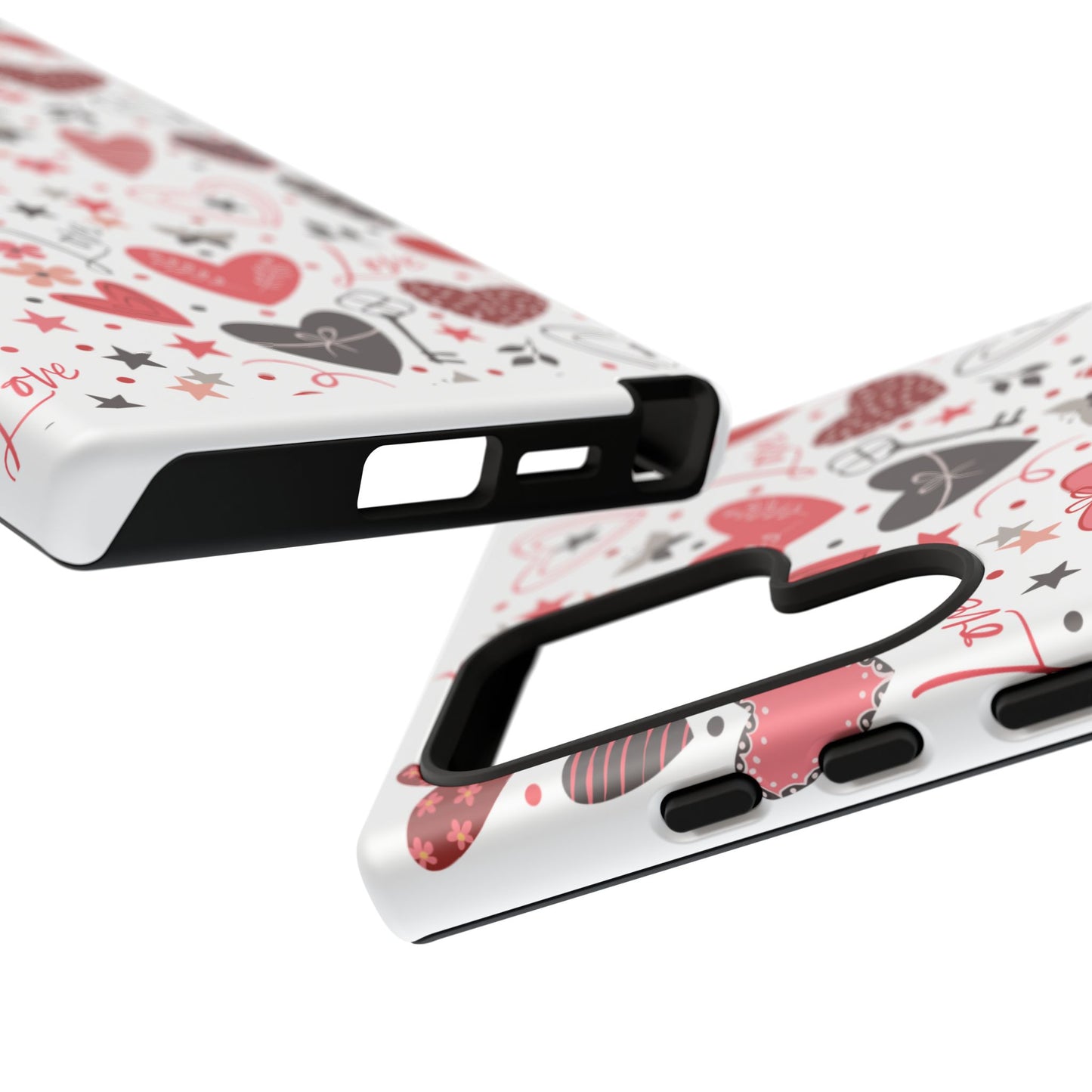Heart Patterned Durable Phone Case