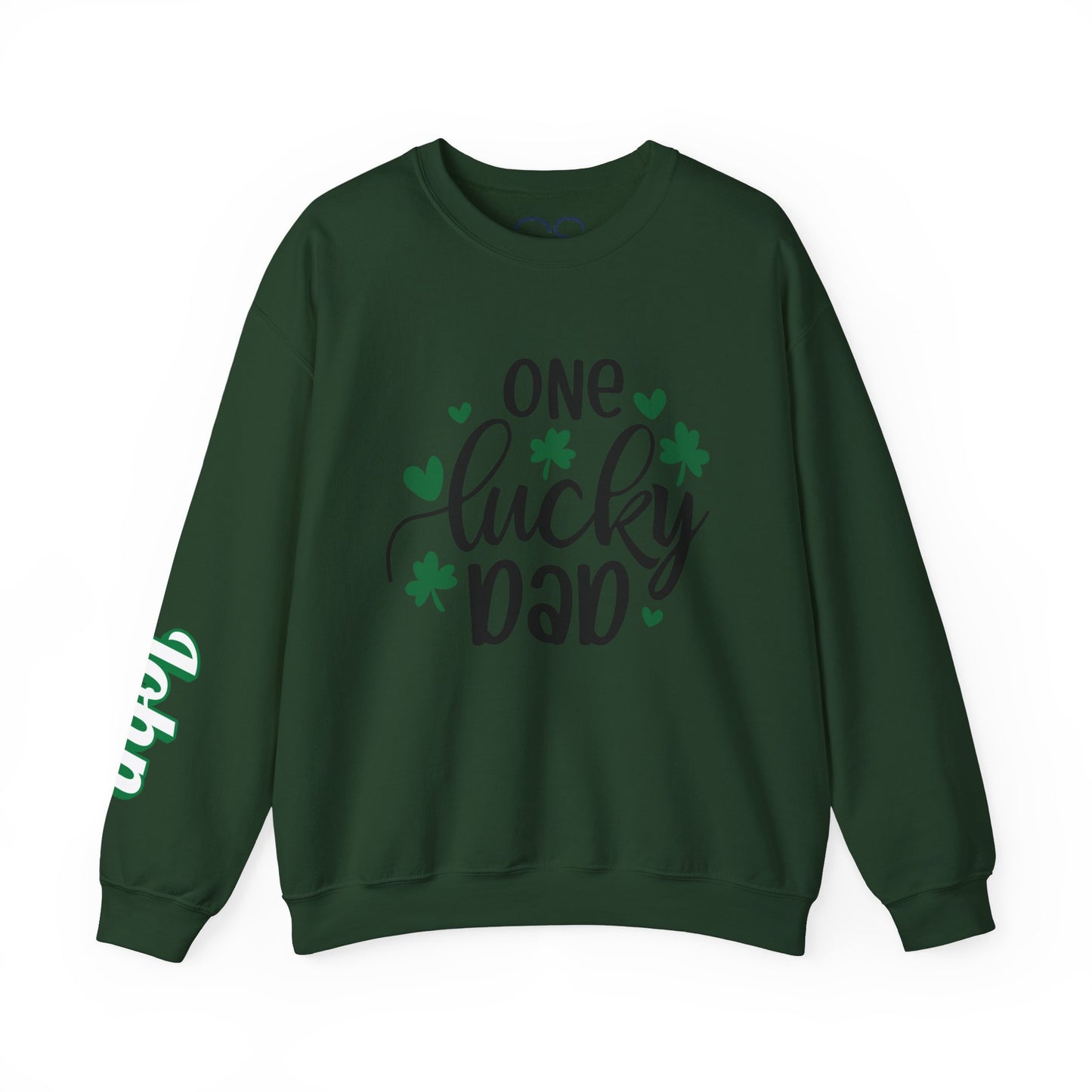 Personalized One Lucky Dad St. Patricks Day Sweatshirt