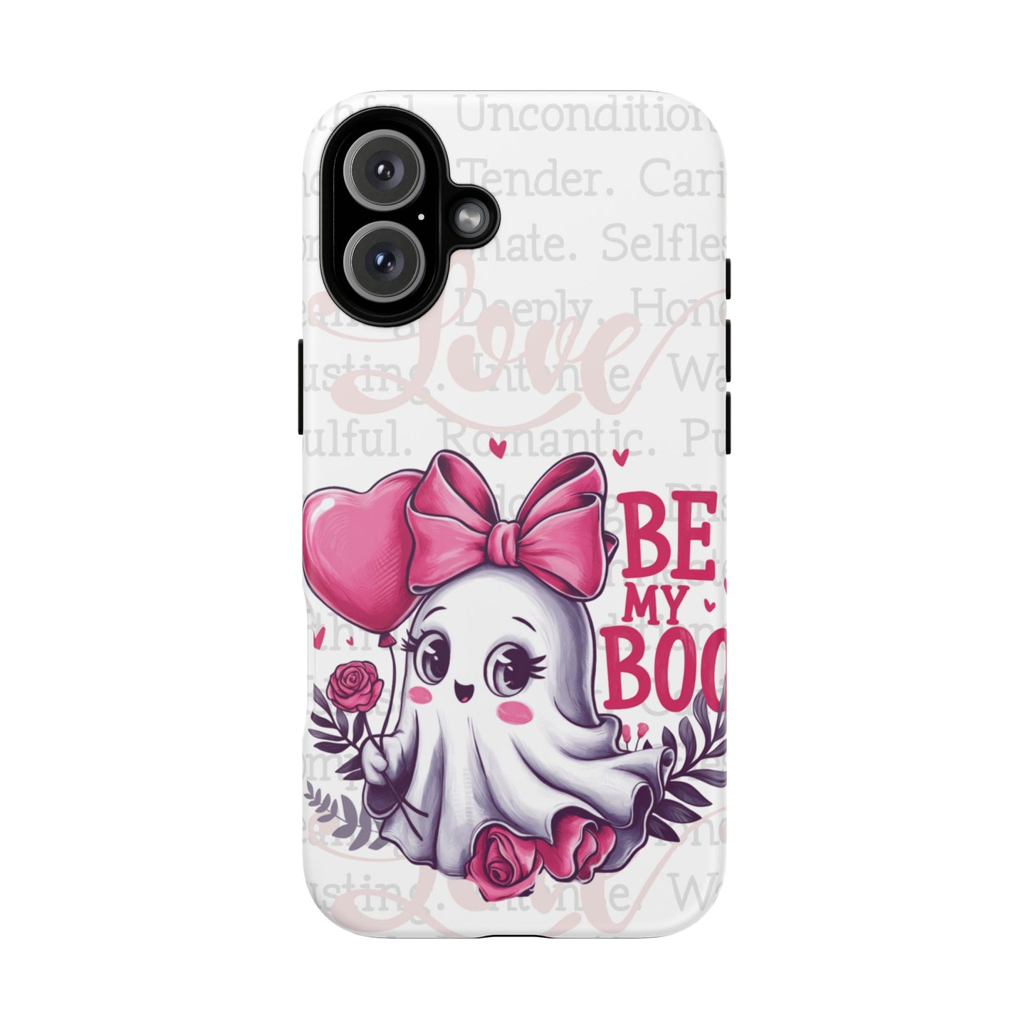 Be My Boo Ghost Patterned Durable Phone Case