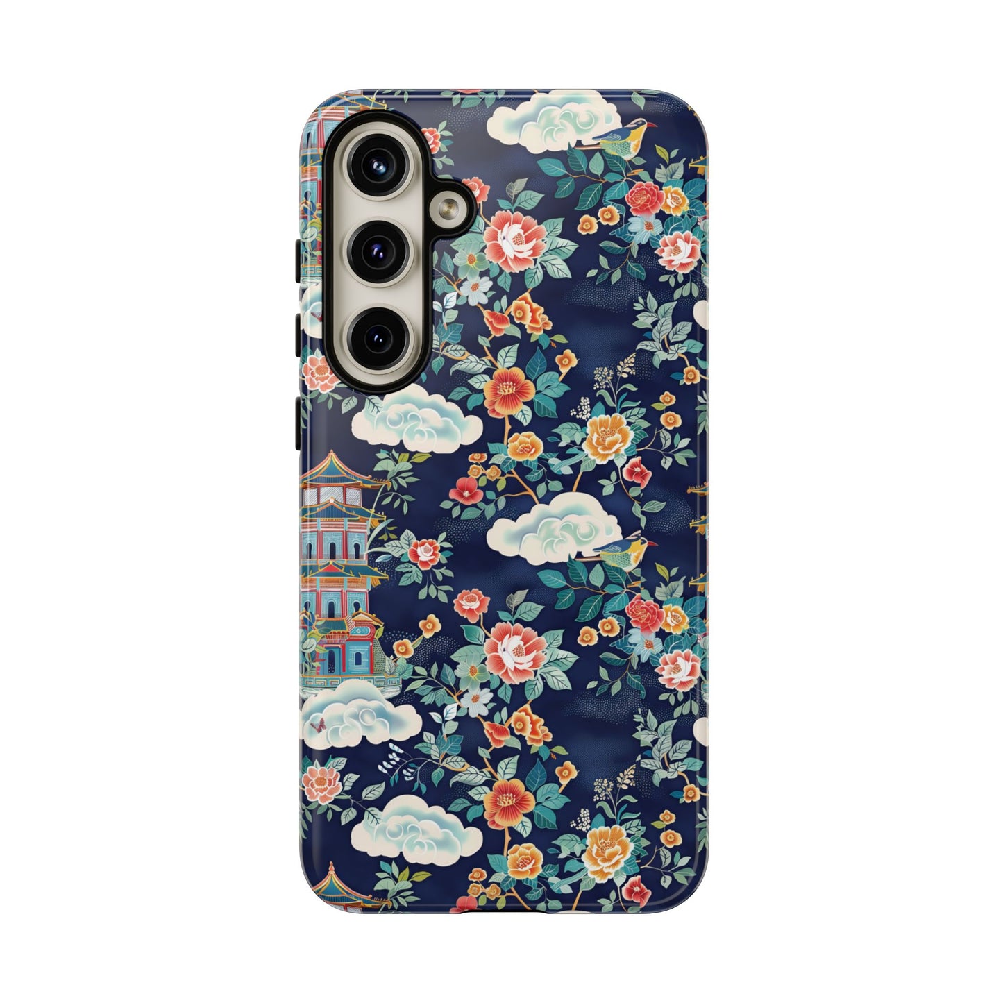 Enchanting Chinoiserie-Inspired Durable Phone Case