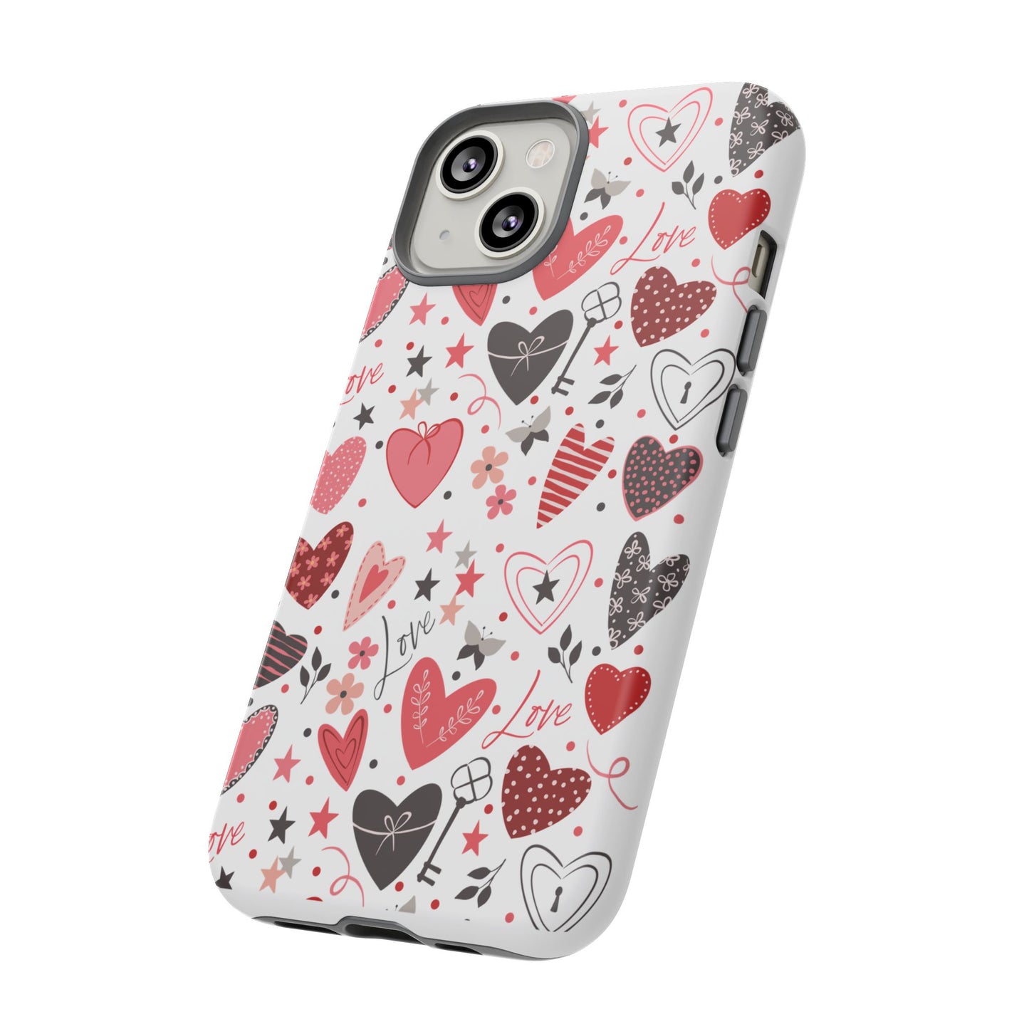 Heart Patterned Durable Phone Case