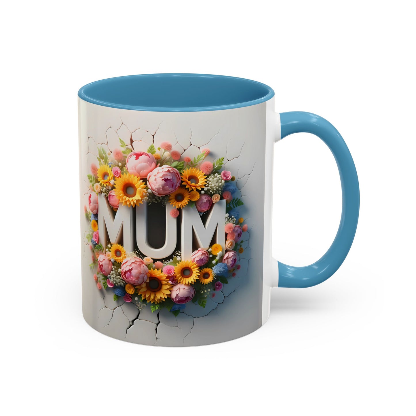 3D Floral LOVE/MUM Mugs - Mother's Day Gift