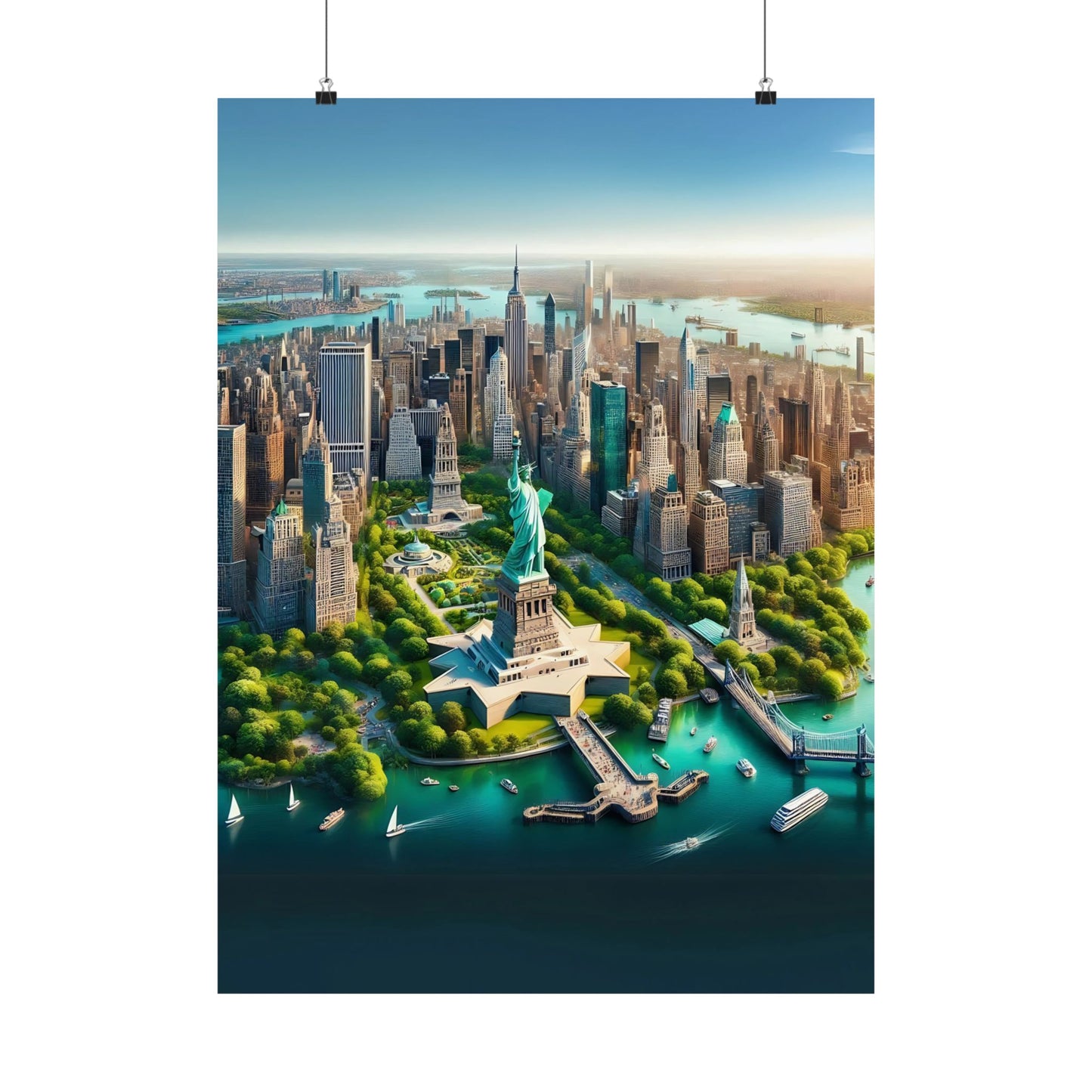 New York City Aerial View Poster