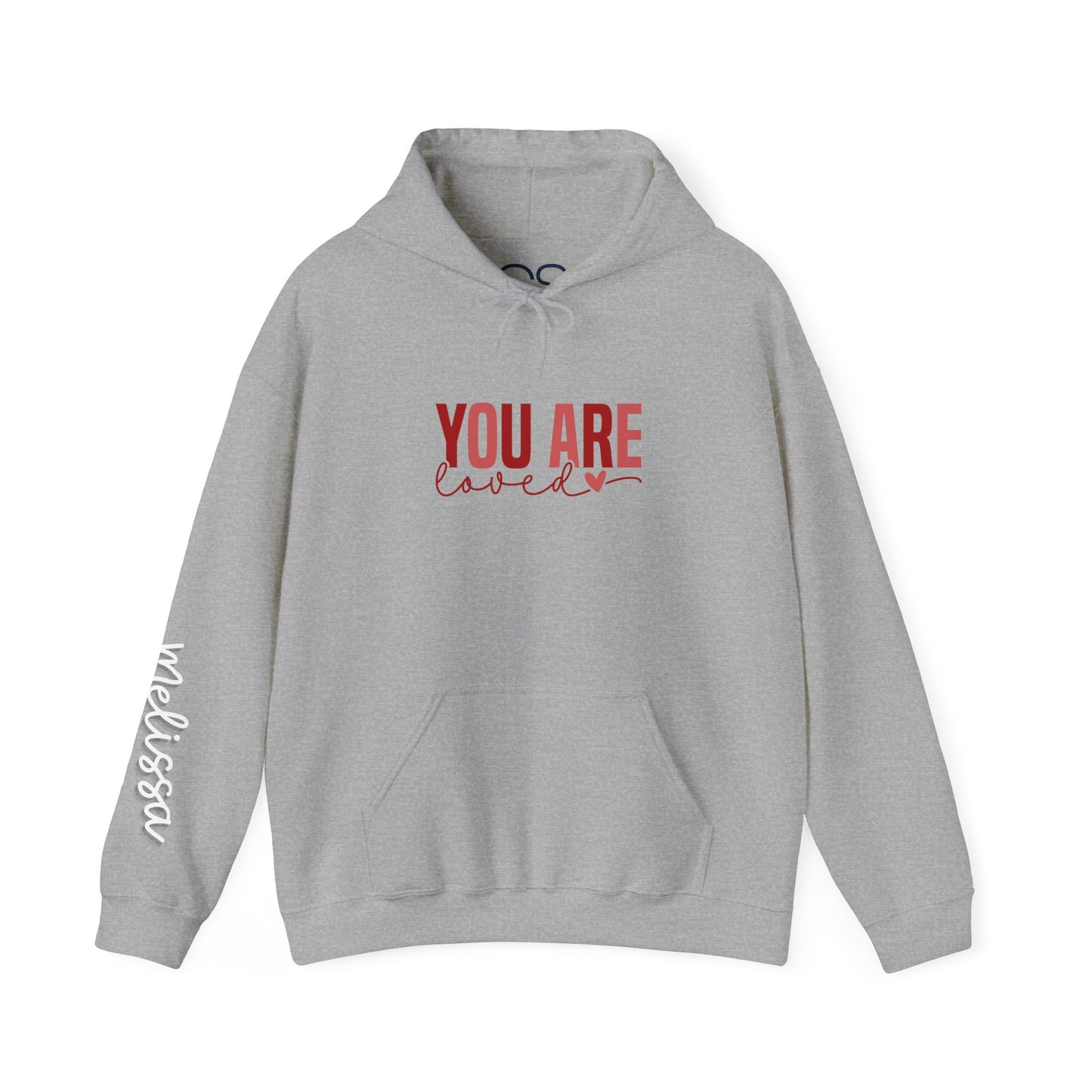Personalized You Are Loved Hooded Sweatshirt