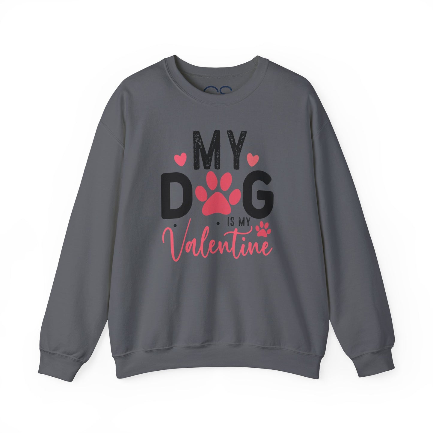 Cozy My Dog Is My Valentine Crewneck Sweatshirt