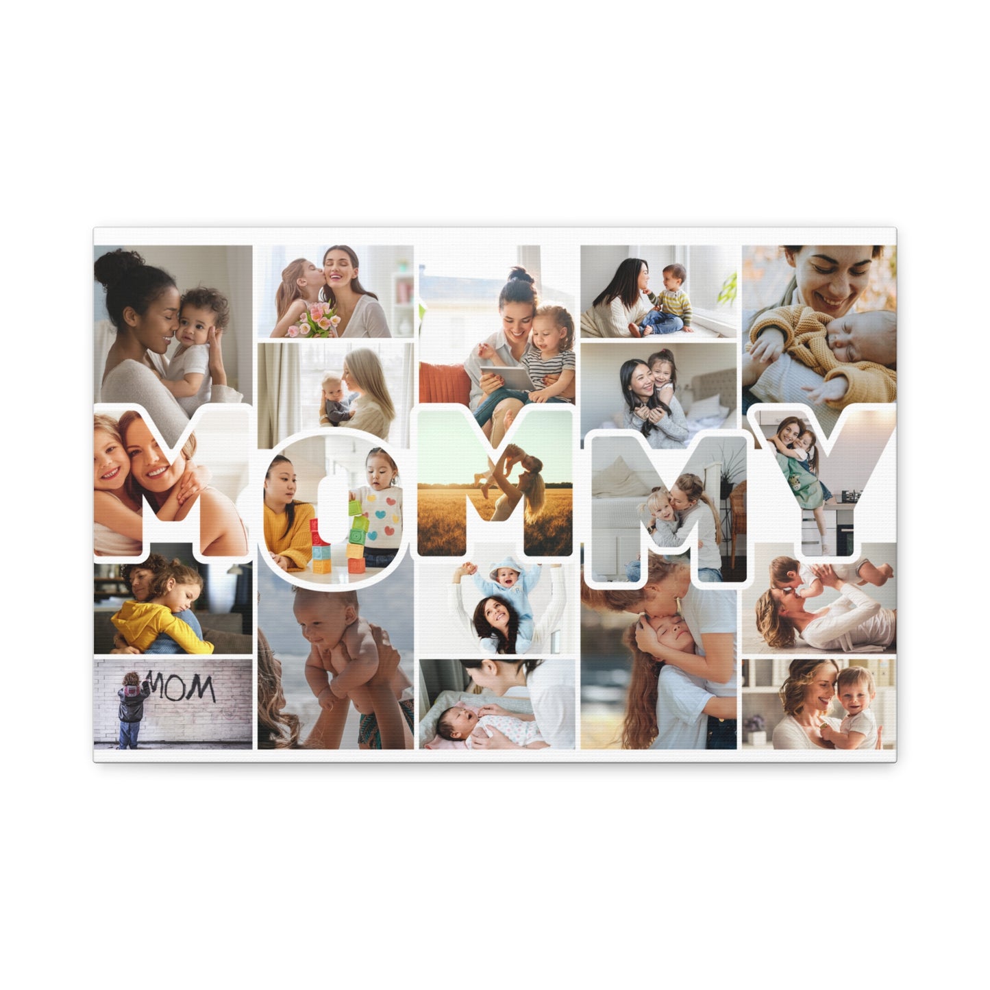 Personalized "MOMMY" Photo Collage Canvas