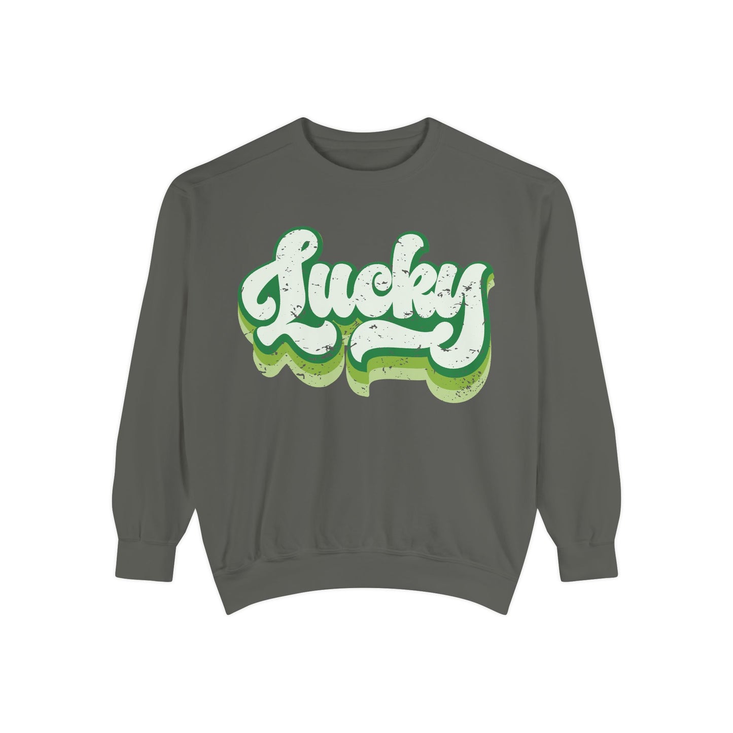 Retro Lucky Shamrock Sweatshirt - St. Patrick's Day Apparel