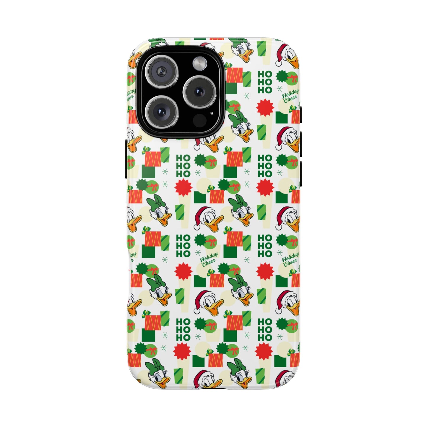 Disney Donald Duck and Daisy Christmas-Themed Durable Phone Case