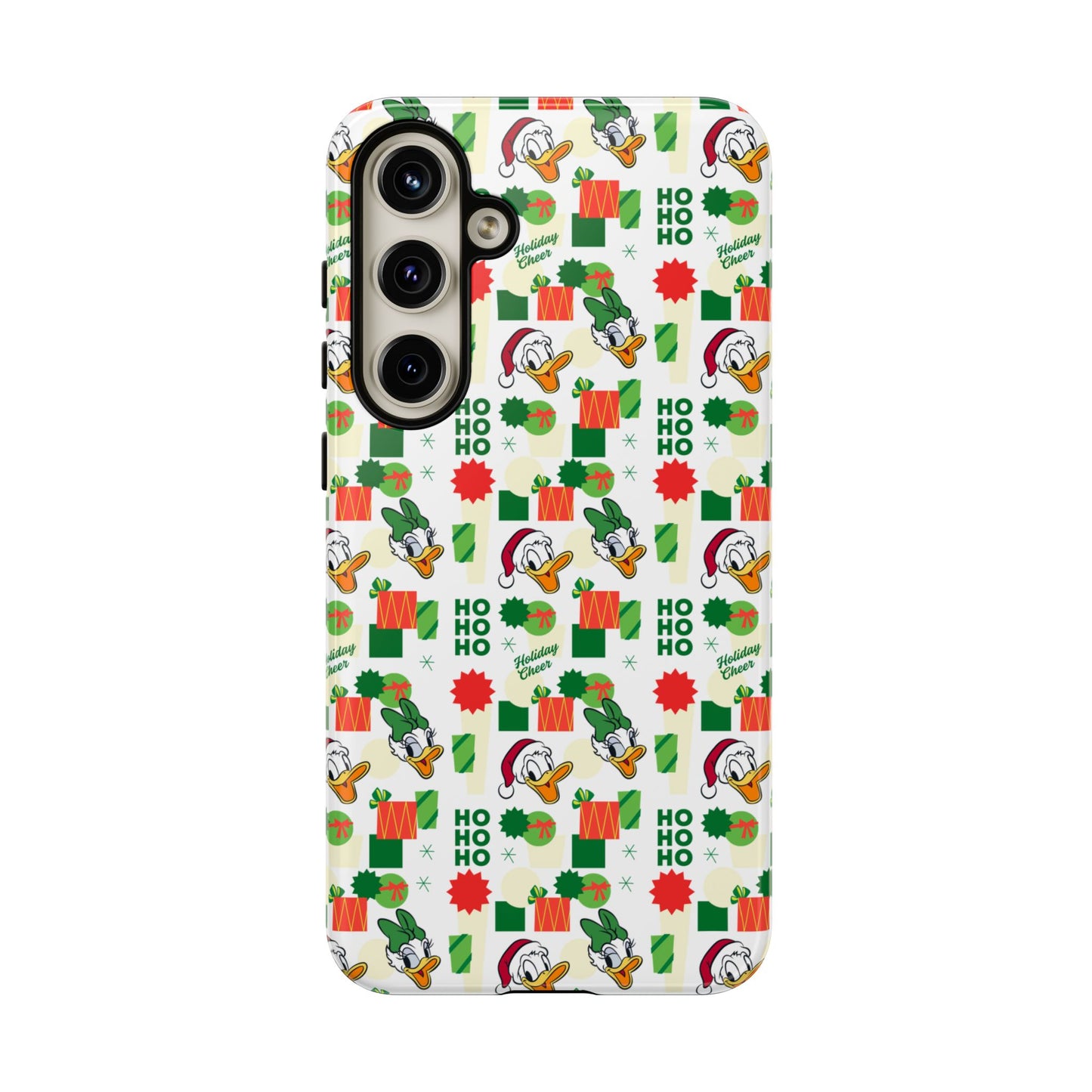 Disney Donald Duck and Daisy Christmas-Themed Durable Phone Case