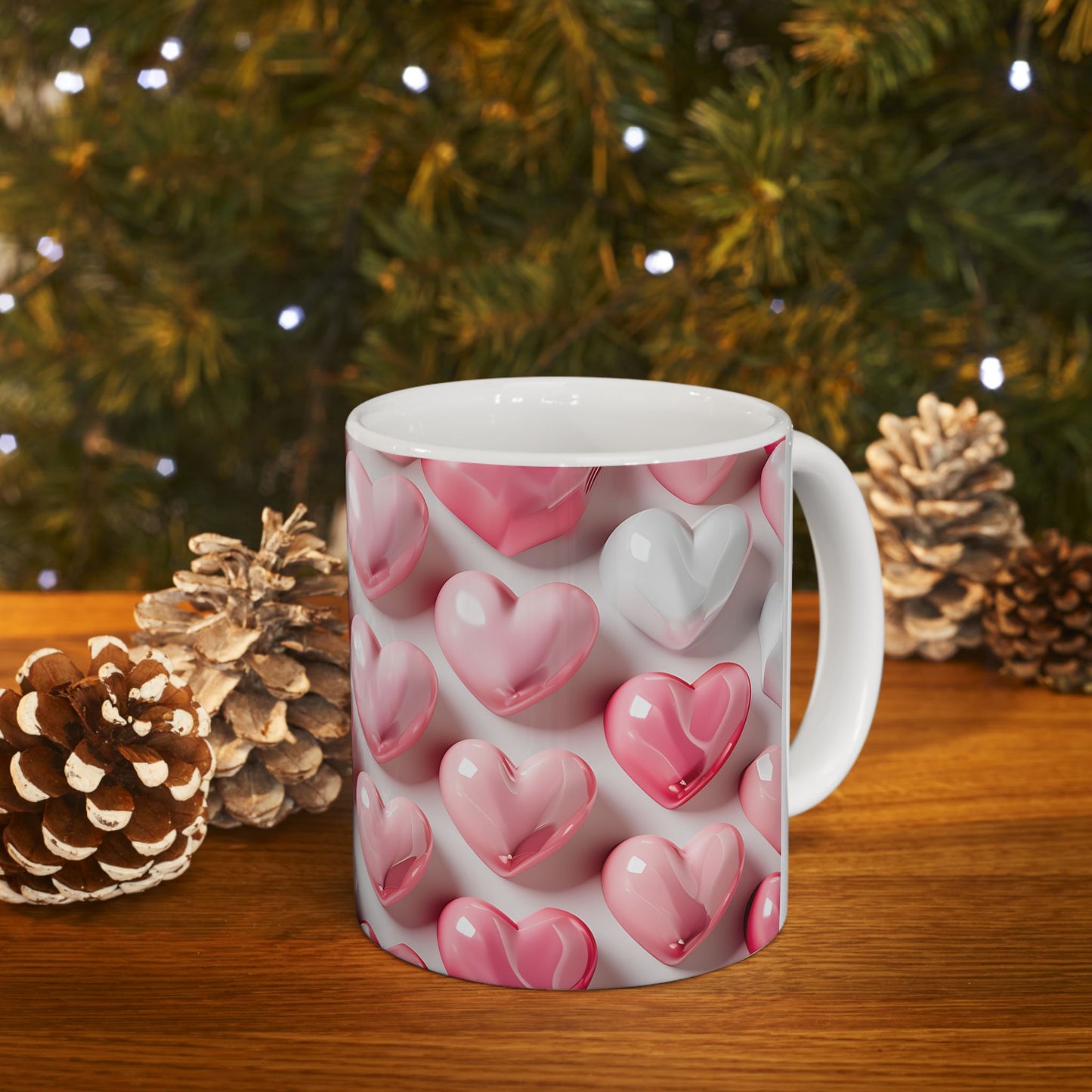 Romantic 3D Heart Ceramic Mug