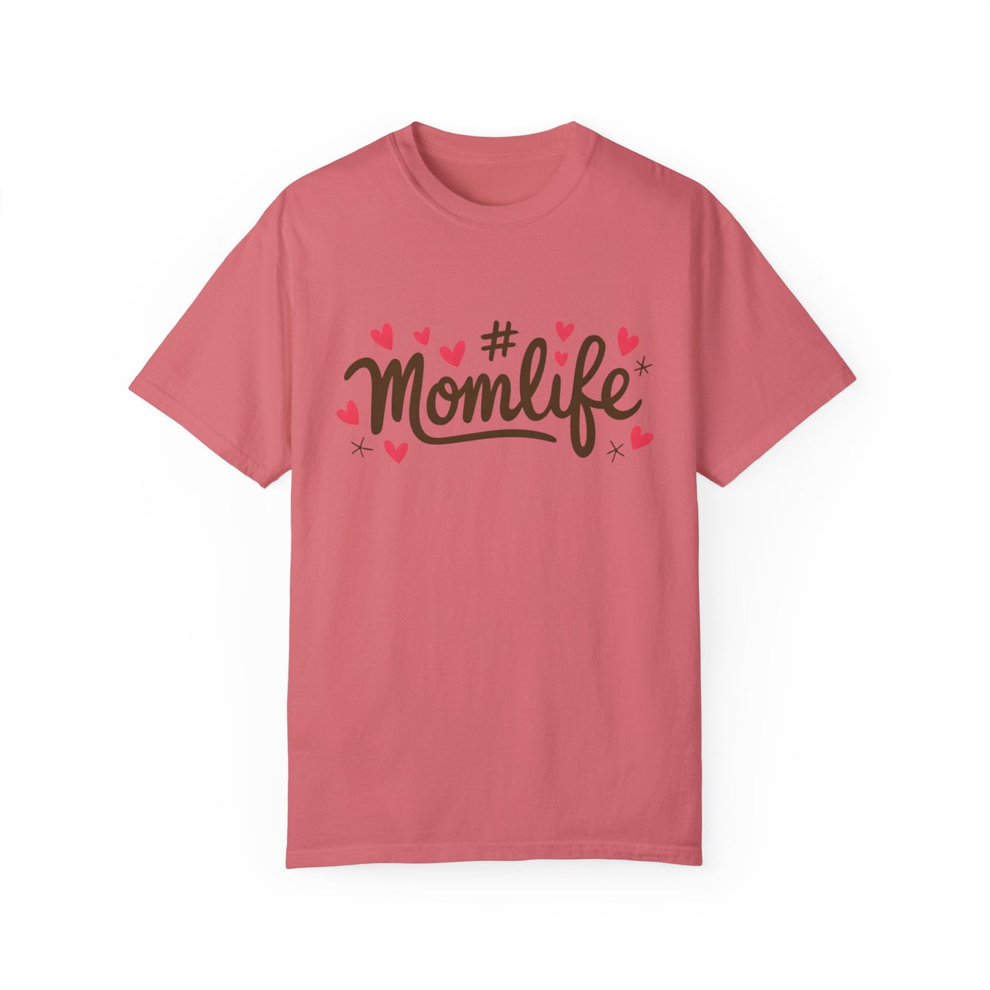 Momlife Heart-Adorned T-Shirt