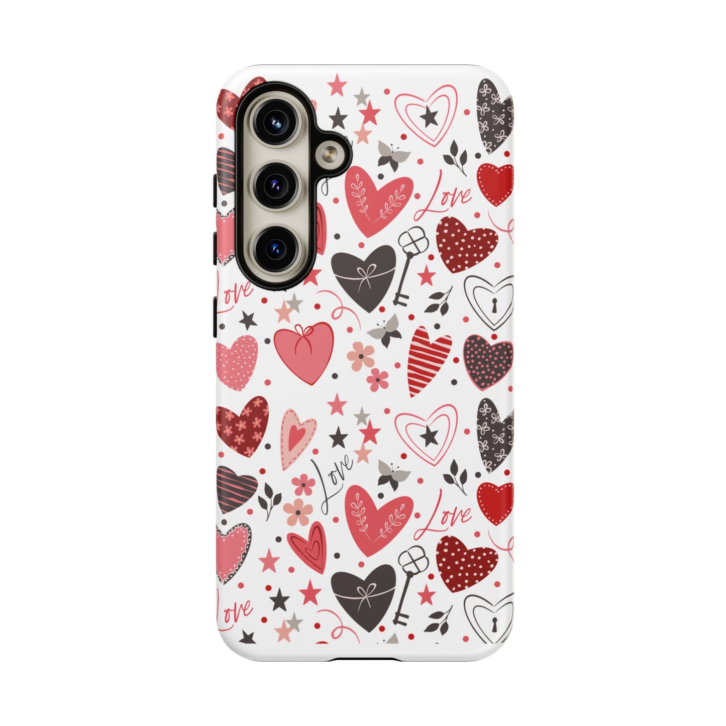 Heart Patterned Durable Phone Case