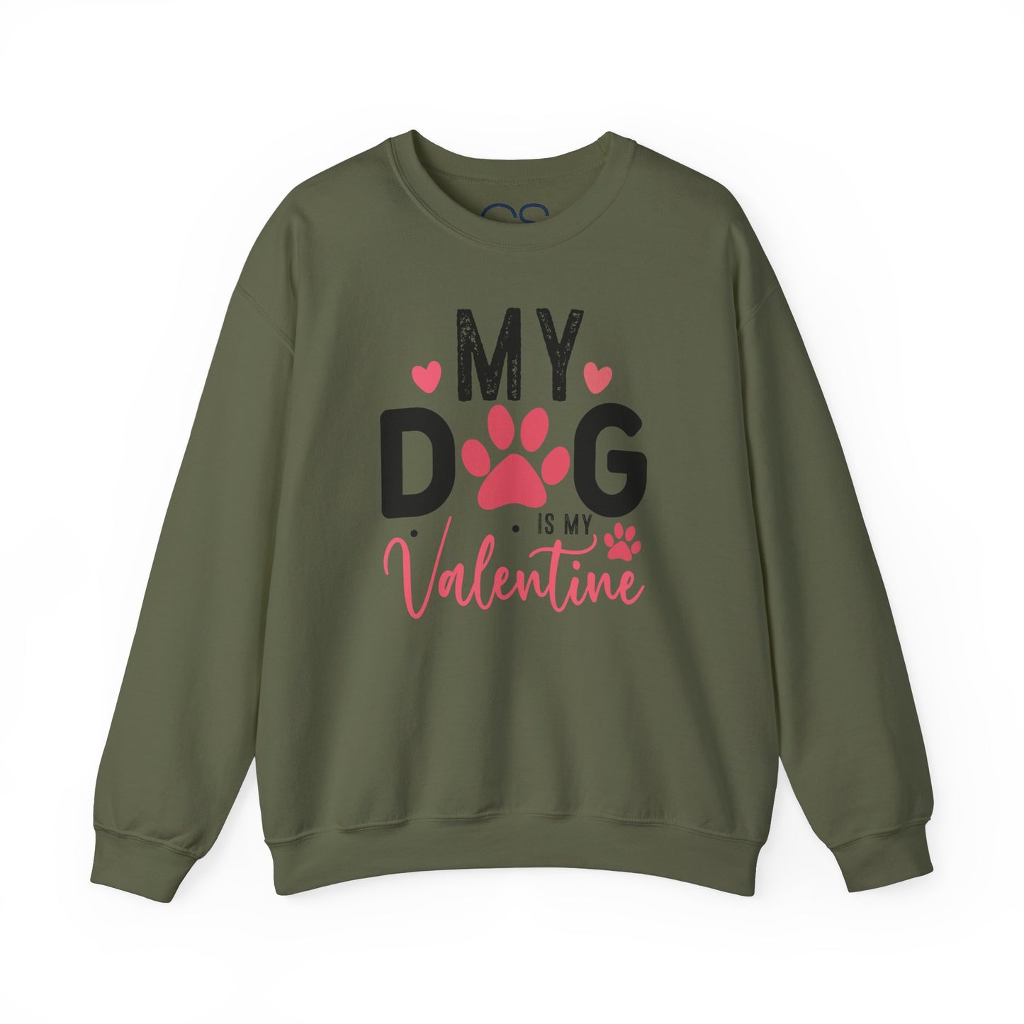 Cozy My Dog Is My Valentine Crewneck Sweatshirt
