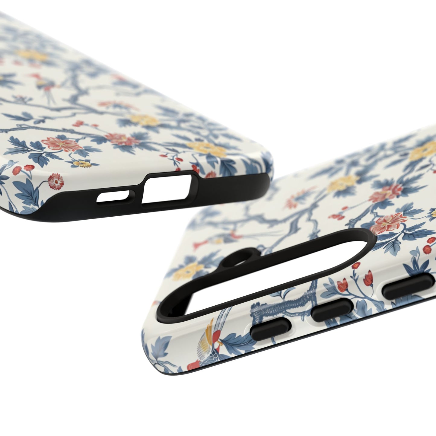 Elegant Chinoiserie-Patterned Protective Phone Case