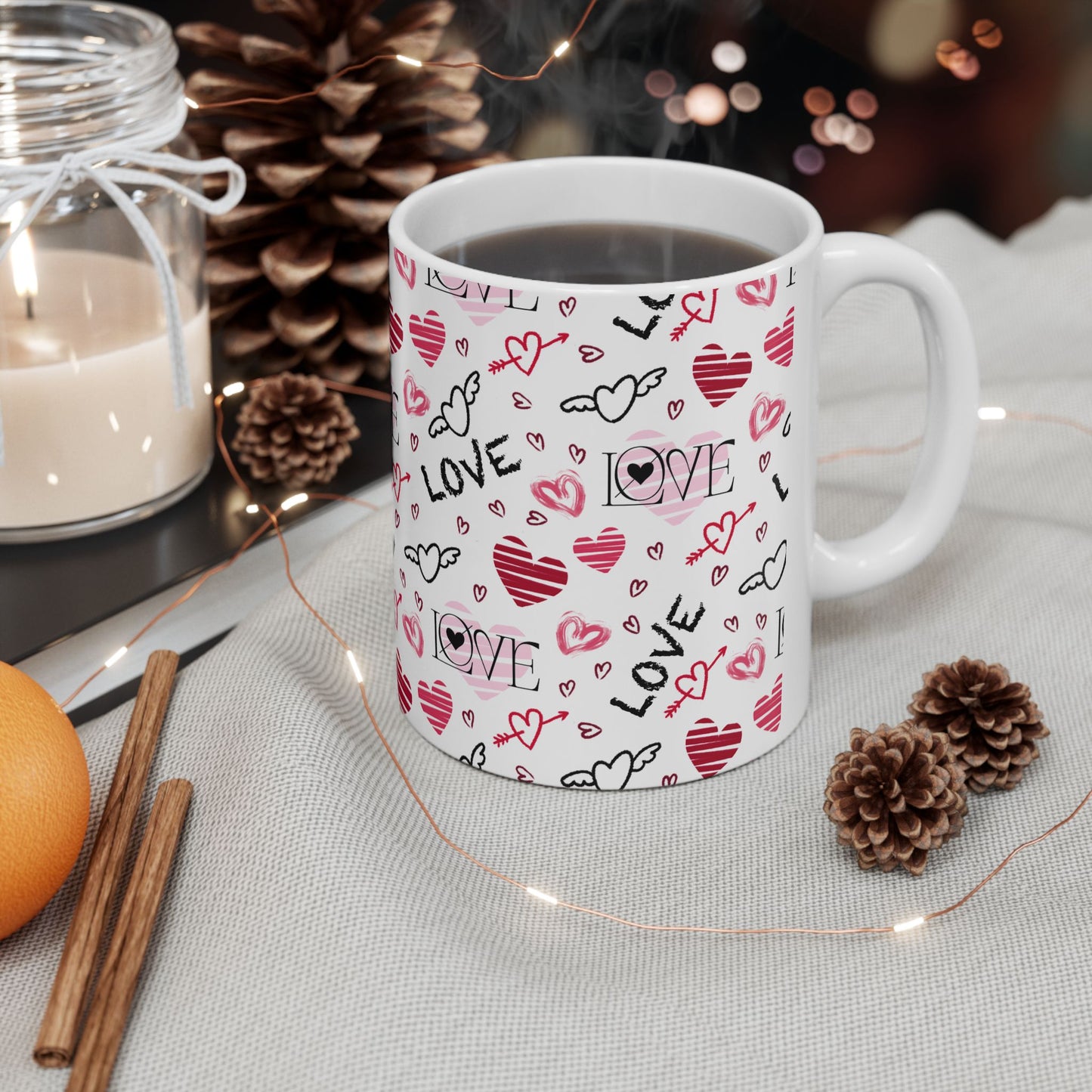 Love & Heart Ceramic Mug