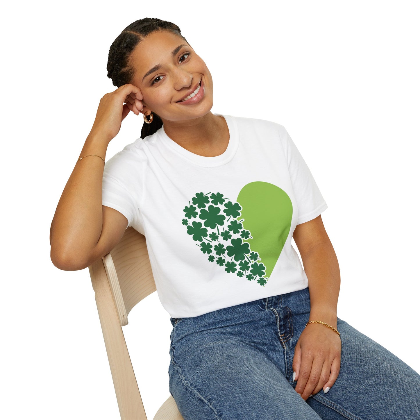 Irish Shamrock Heart T-Shirt