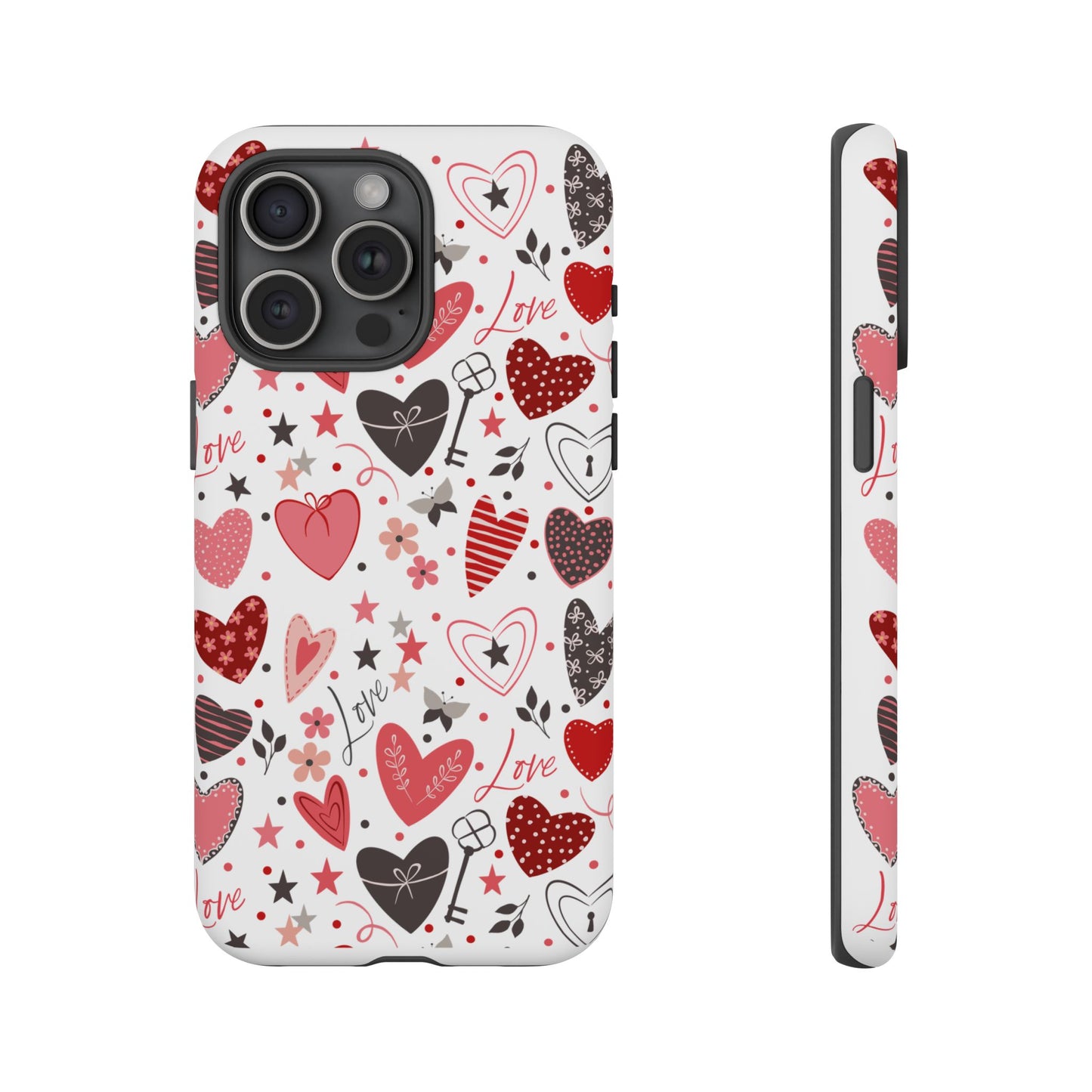 Heart Patterned Durable Phone Case