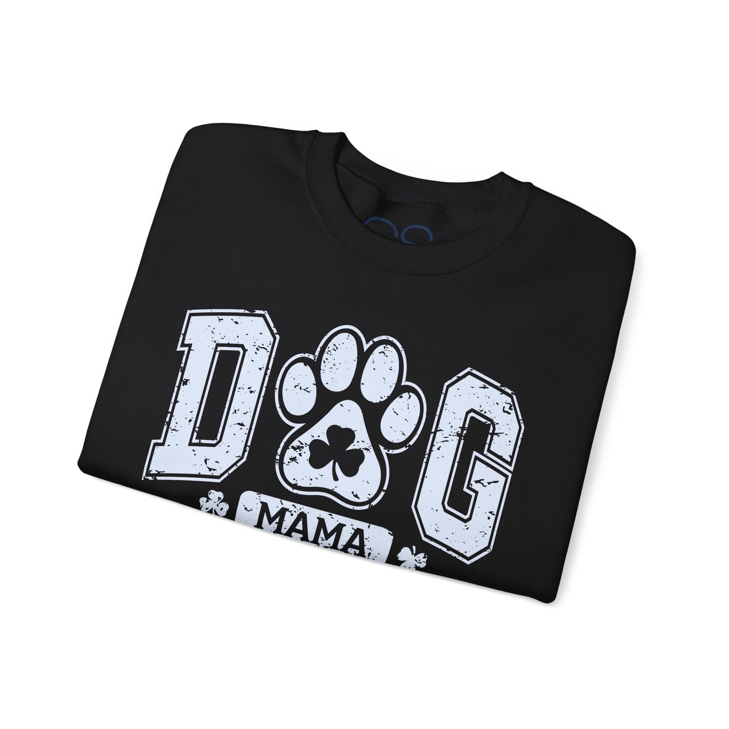 Lucky Dog Mama St. Paddy's Day Sweatshirt - Green Paw Print Sweater