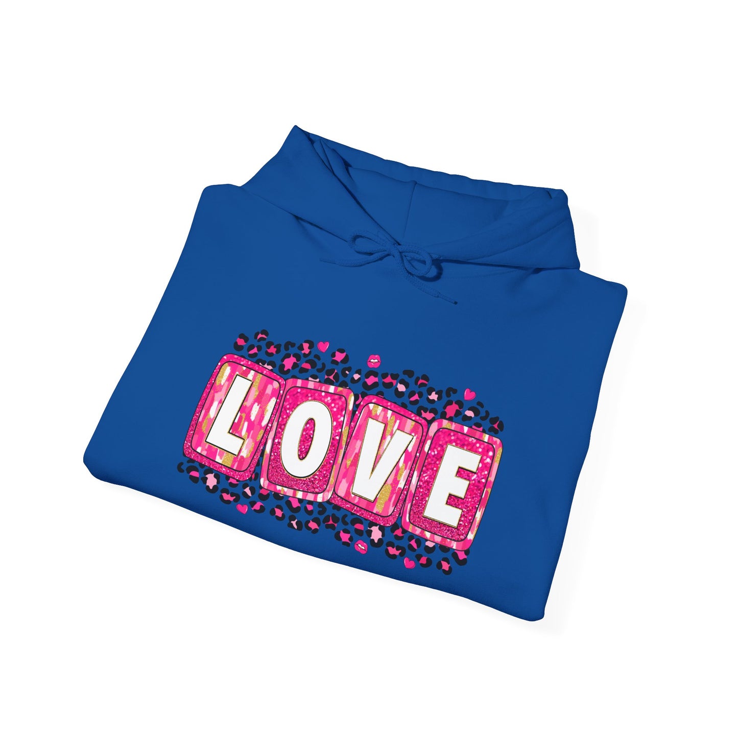 Personalized Love-Themed Hooded Sweatshirt