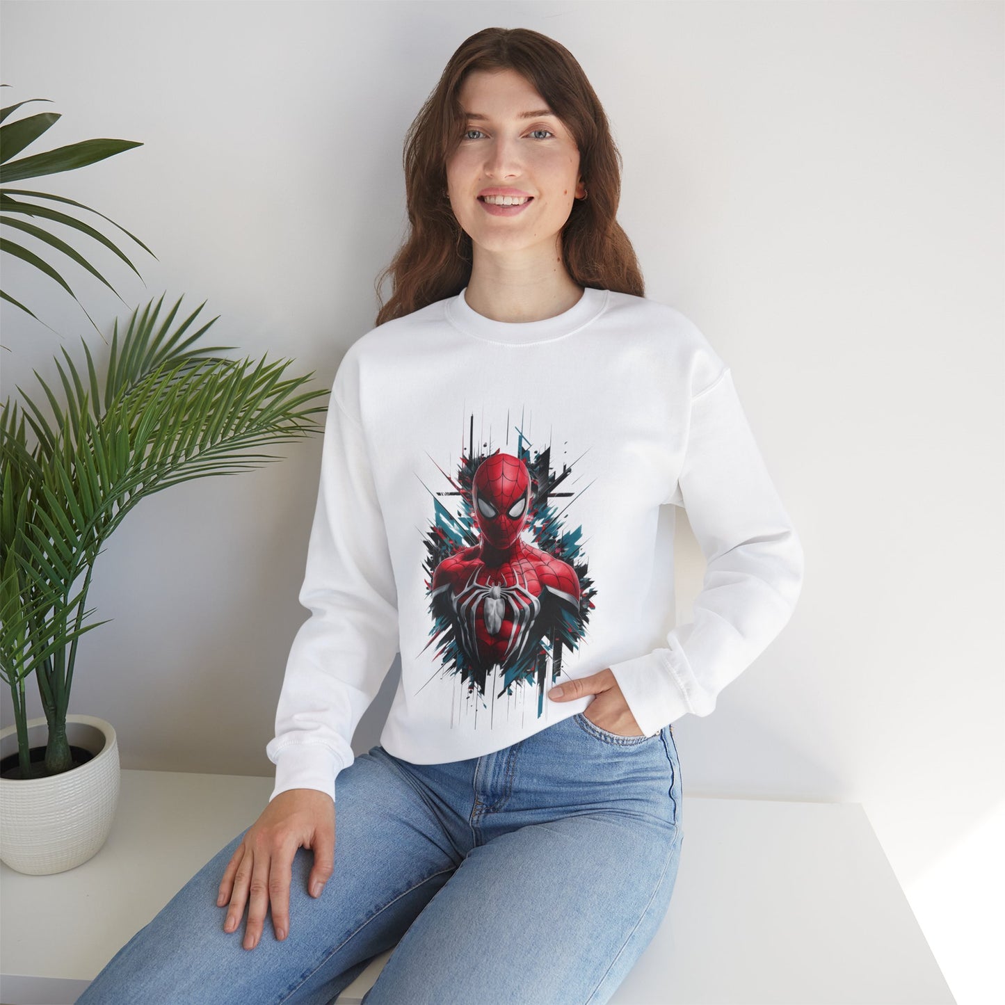 Spider-Man-Themed Crewneck Sweatshirt