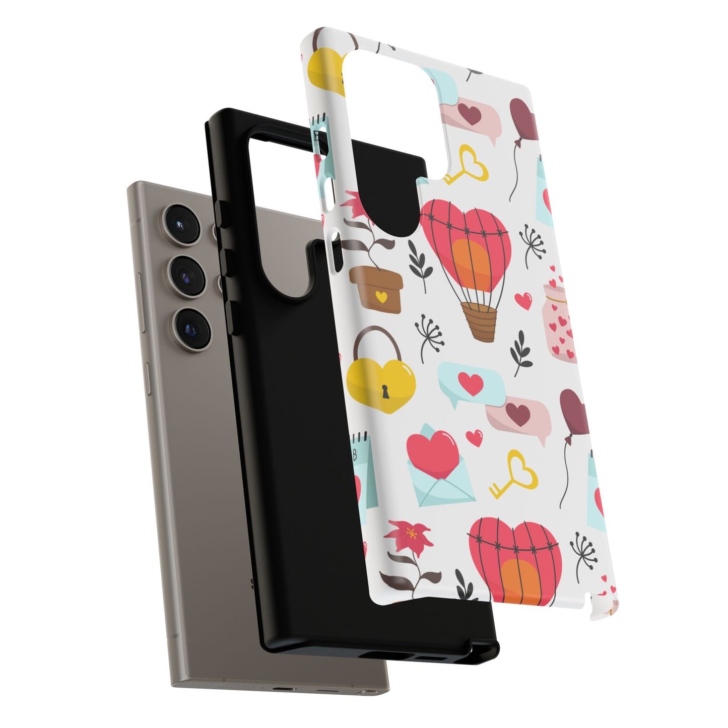 Valentine's Day Heart-Themed Durable Phone Case