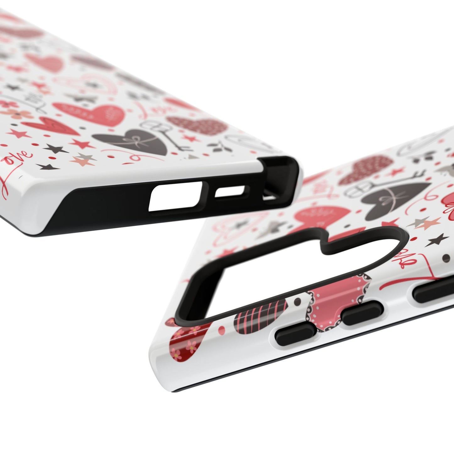 Heart Patterned Durable Phone Case