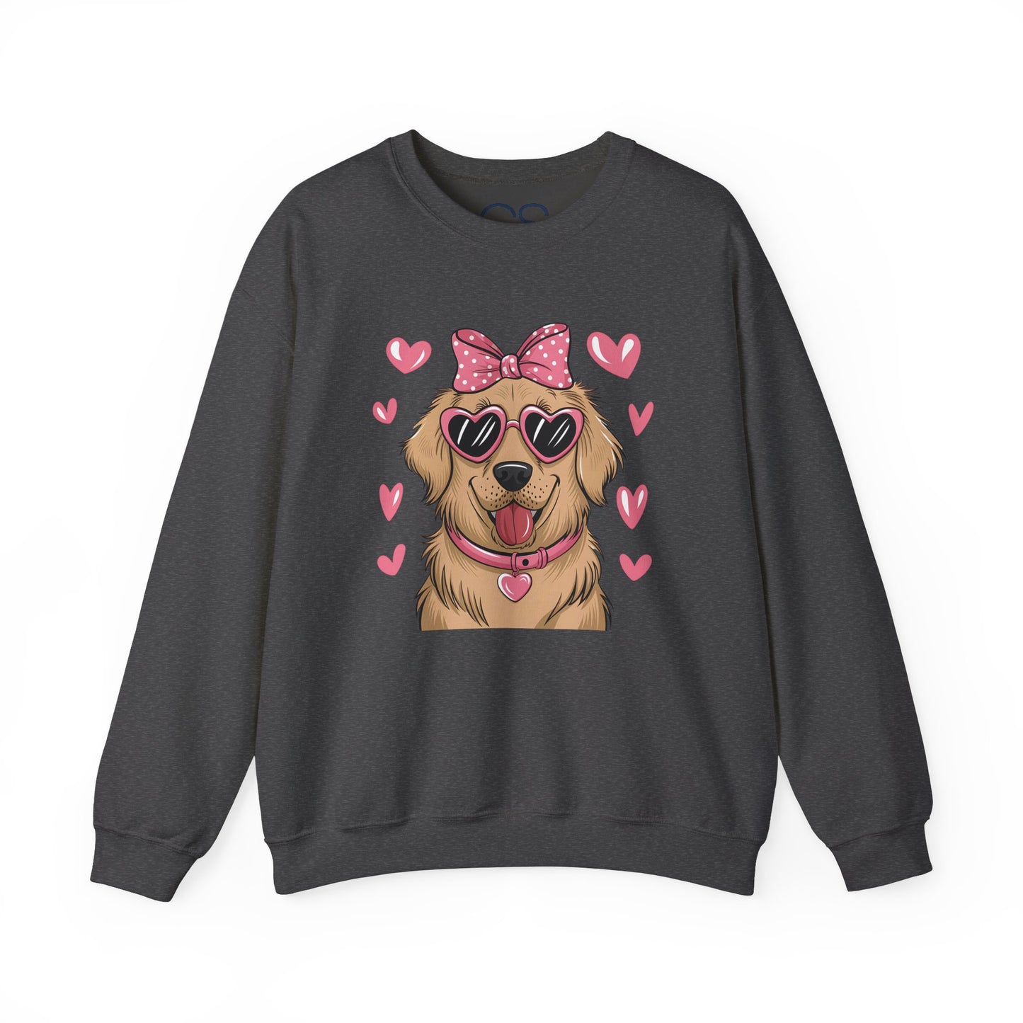 Valentine's Day Dog Crewneck Sweatshirt